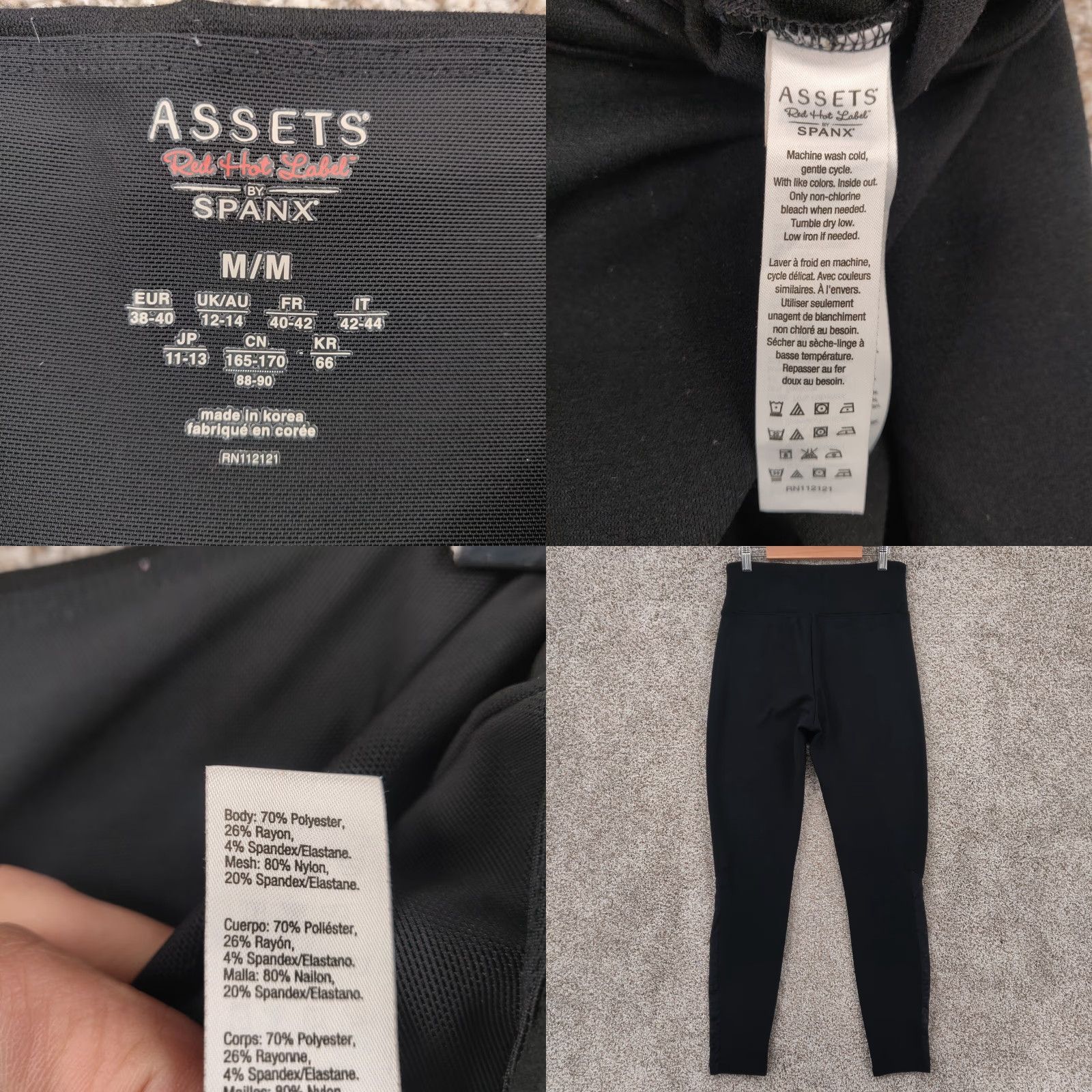 Spanx Spanx Leggings Women M Black Stretch Yoga Training Pants Gym Compression Activewear Shaping Skinny 90s? Size 32" / US 10 / IT 46 - 8 Thumbnail