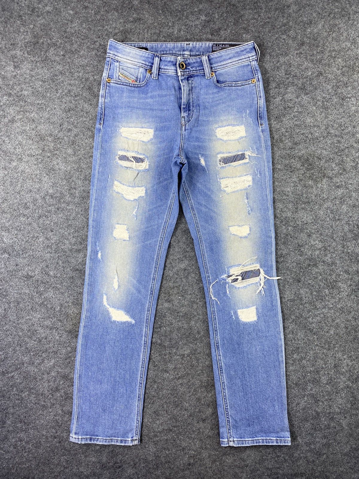 Diesel Diesel Distressed Blue Wash Denim Streetwear - J1111 Size US 28 / EU 44 - 1 Thumbnail