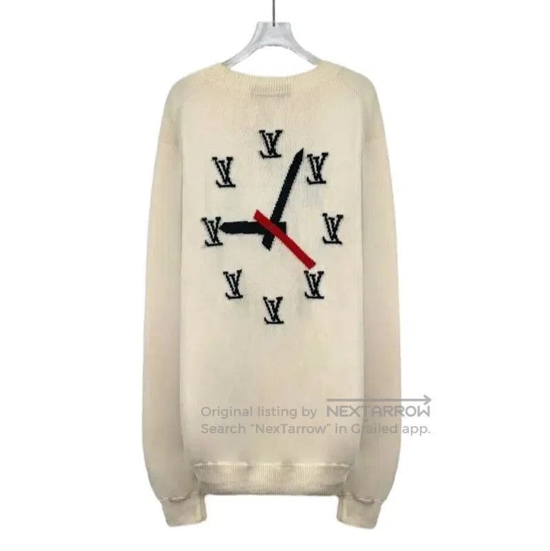 Louis Vuitton Louis Vuitton Beige Wool Knit Sweater for Women . Size L / US 10 / IT 46 - 1 Thumbnail