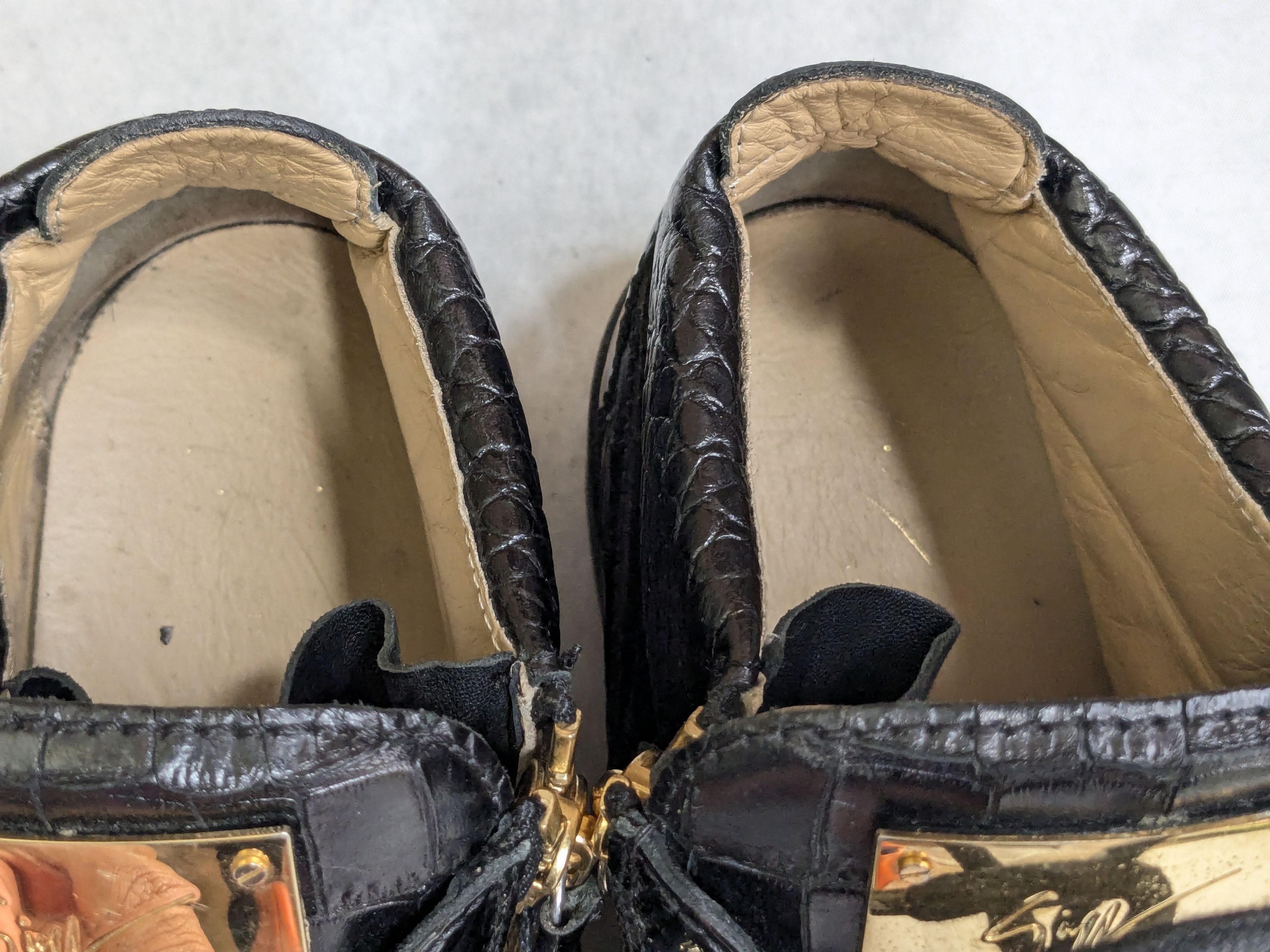 Giuseppe Zanotti Giuseppe Zanotti High Top Sneakers 13 46 Black Gold Size US 13 / EU 46 - 6 Thumbnail