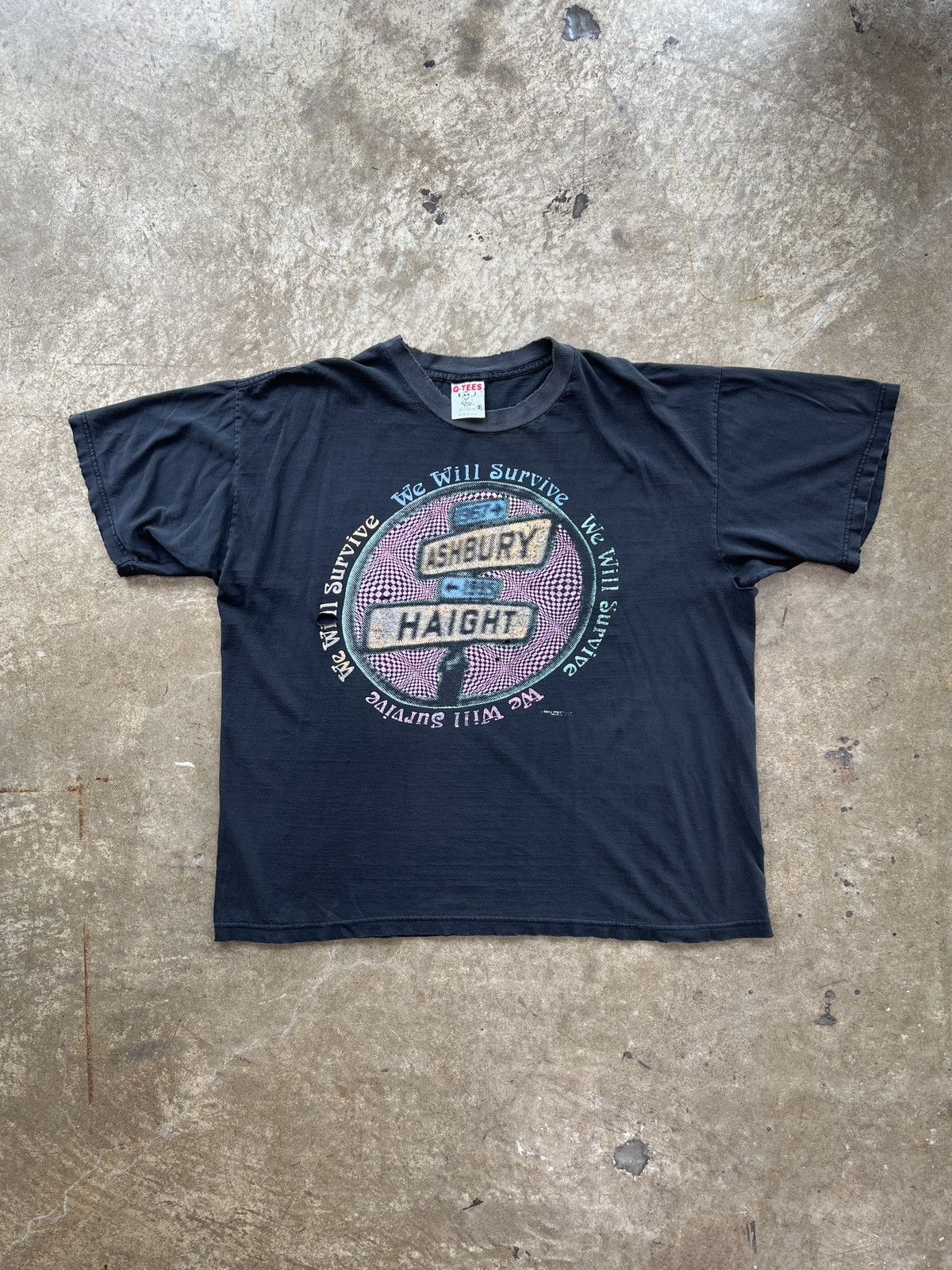 Vintage 1995 We Will Survive Haight Ashbury San Francisco Tee XL Size US XL / EU 56 / 4 - 2 Thumbnail