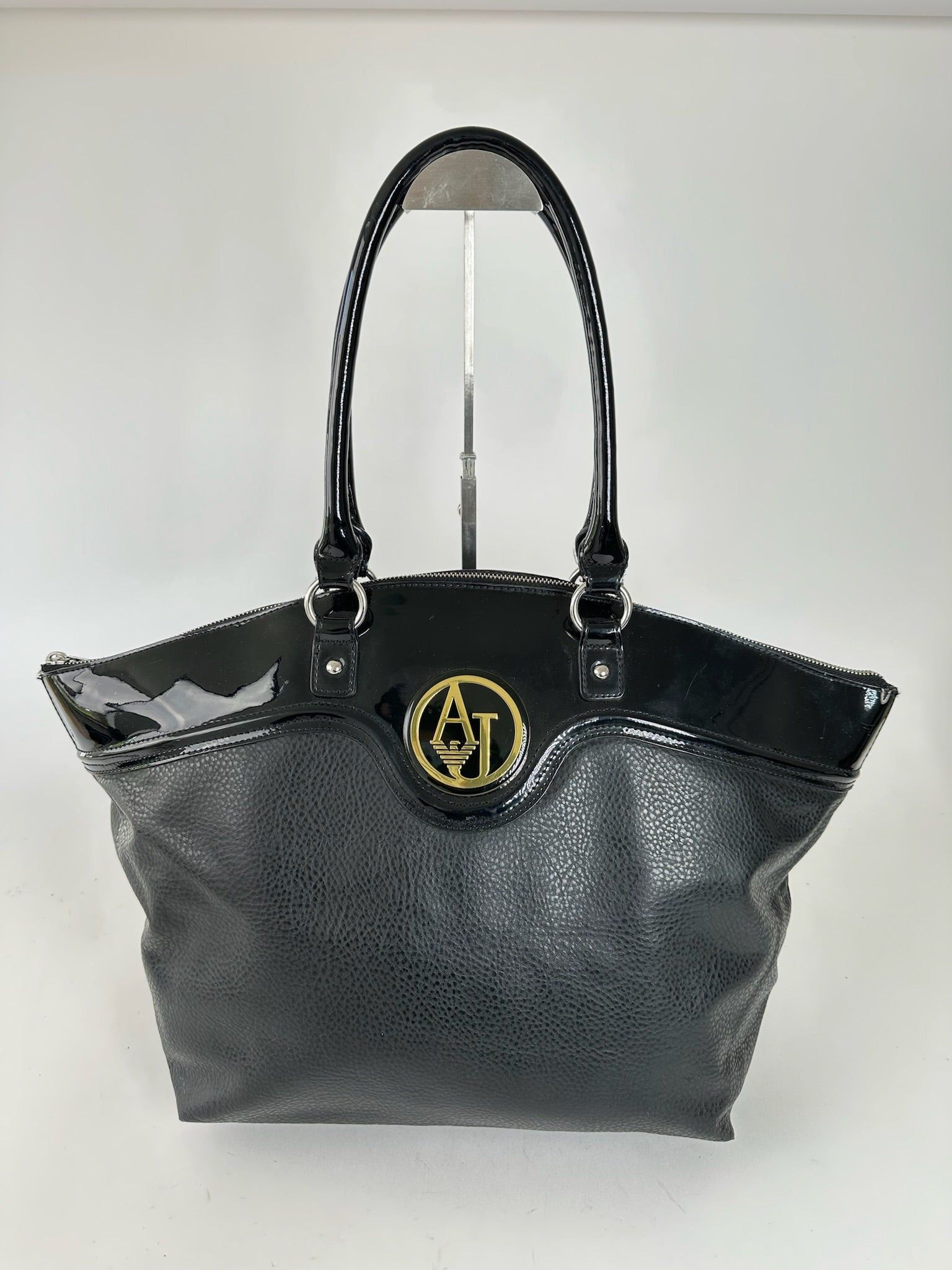 Giorgio Armani Vintage Armani Leather Duffel bag black Size ONE SIZE - 1 Thumbnail