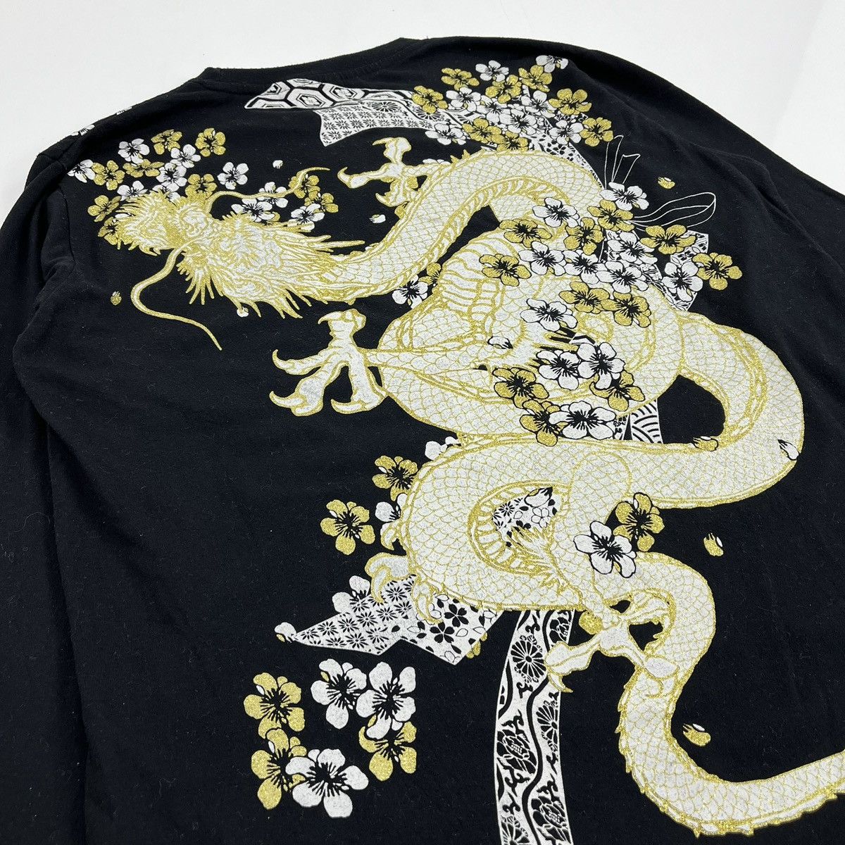 Bullet Noise Vintage Bullet Noise Dragon Flowers Ed Hardy Long Sleeve Y2K Size US XL / EU 56 / 4 - 5 Thumbnail