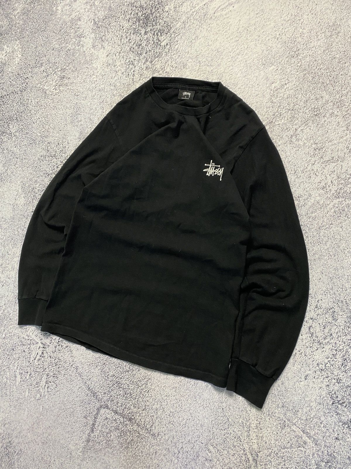 Stussy Stussy Black Classic Logo Longsleeve T-shirt Y2K Size US S / EU 44-46 / 1 - 6 Thumbnail