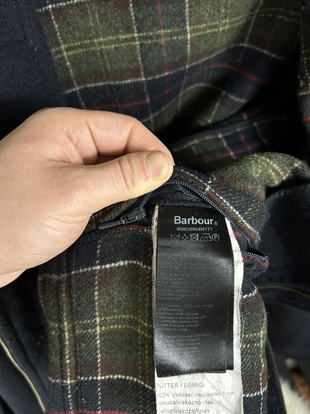 Barbour Barbour Duffle Wool Heavy Coat Size 40 Dark Blue Size US M / EU 48-50 / 2 - 13 Thumbnail