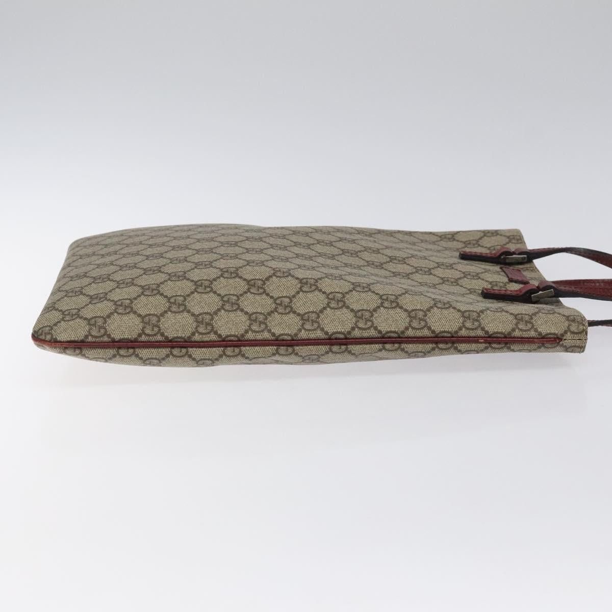 Gucci GUCCI GG Supreme Hand Bag Pvc Leather Beige Size ONE SIZE - 3 Thumbnail