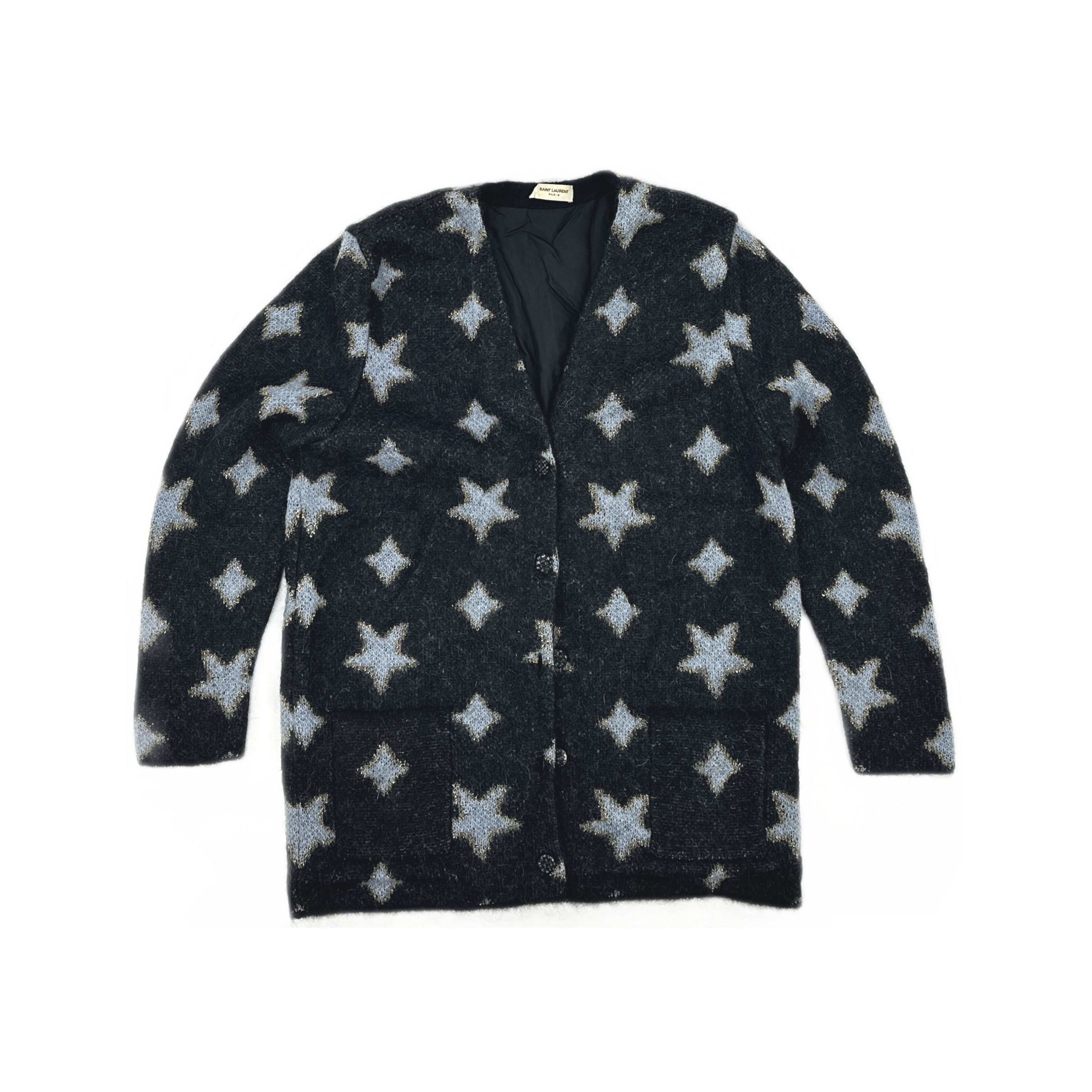 Saint Laurent Paris Saint Laurent Star Pattern Cardigan Size XS Size XS / US 0-2 / IT 36-38 - 1 Thumbnail