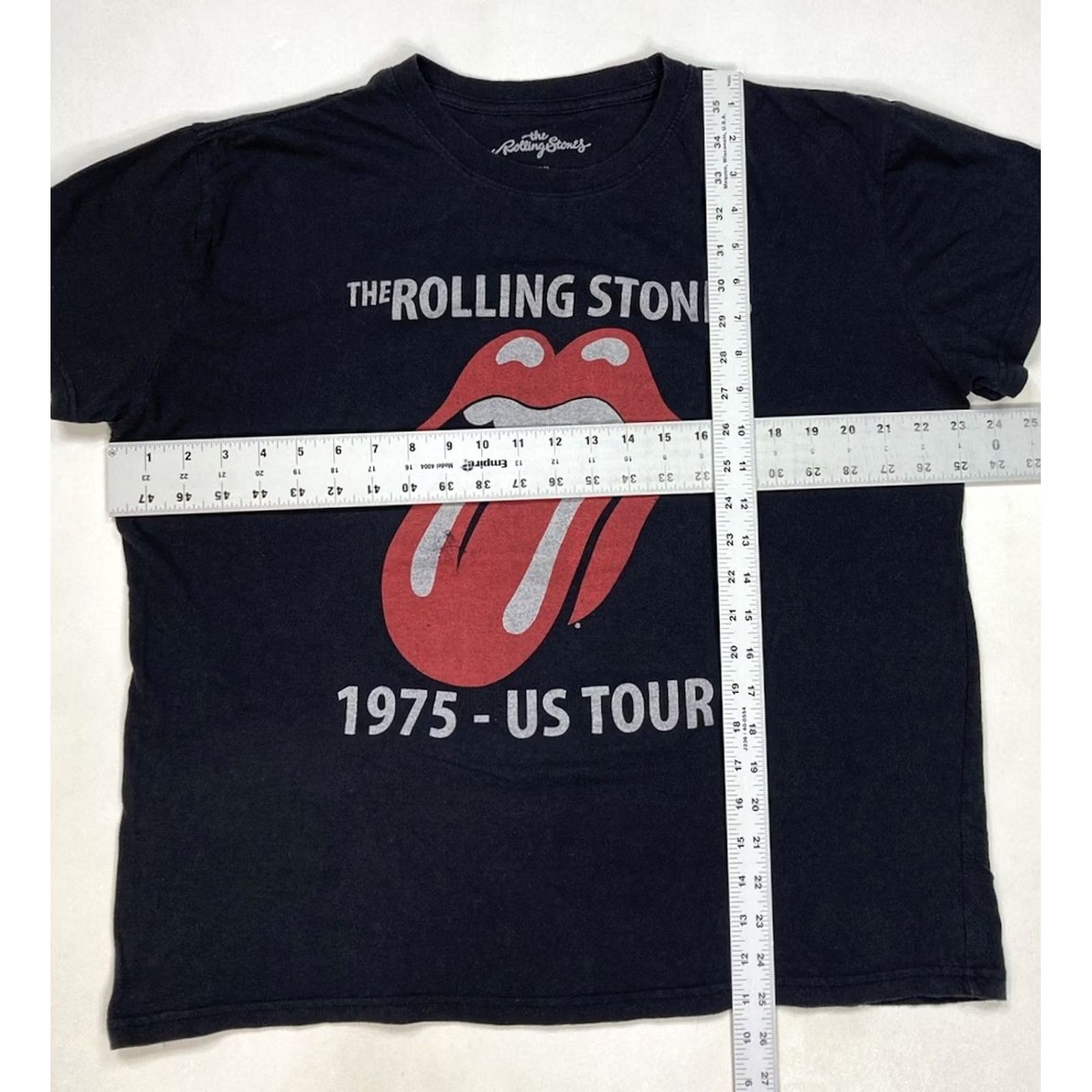 Vintage VINTAGE The Rolling Stones US Tour 1975 Graphic T-shirt Women XXL Black Short Sleeve Size XXL / US 16-18 / IT 52-54 - 5 Thumbnail