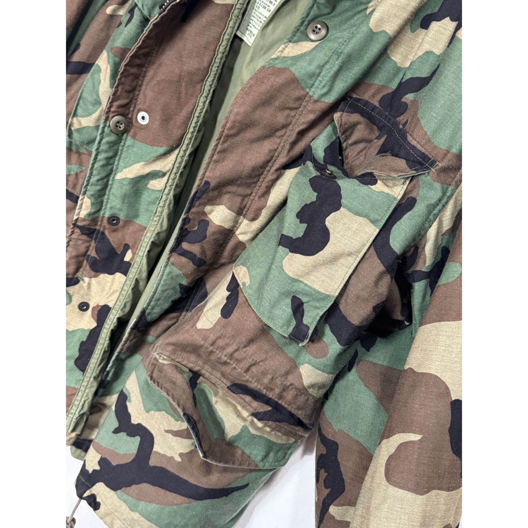 Vintage Vintage US Army Military Camouflage Cold Weather Coat Field Size US M / EU 48-50 / 2 - 9 Thumbnail