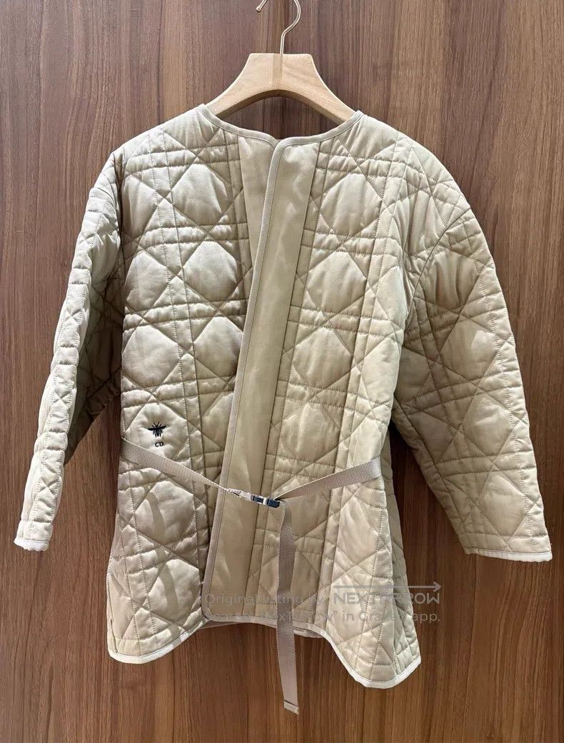 Dior Dior Cotton jacket with rattan plaid tie Size XS / US 0-2 / IT 36-38 - 1 Thumbnail