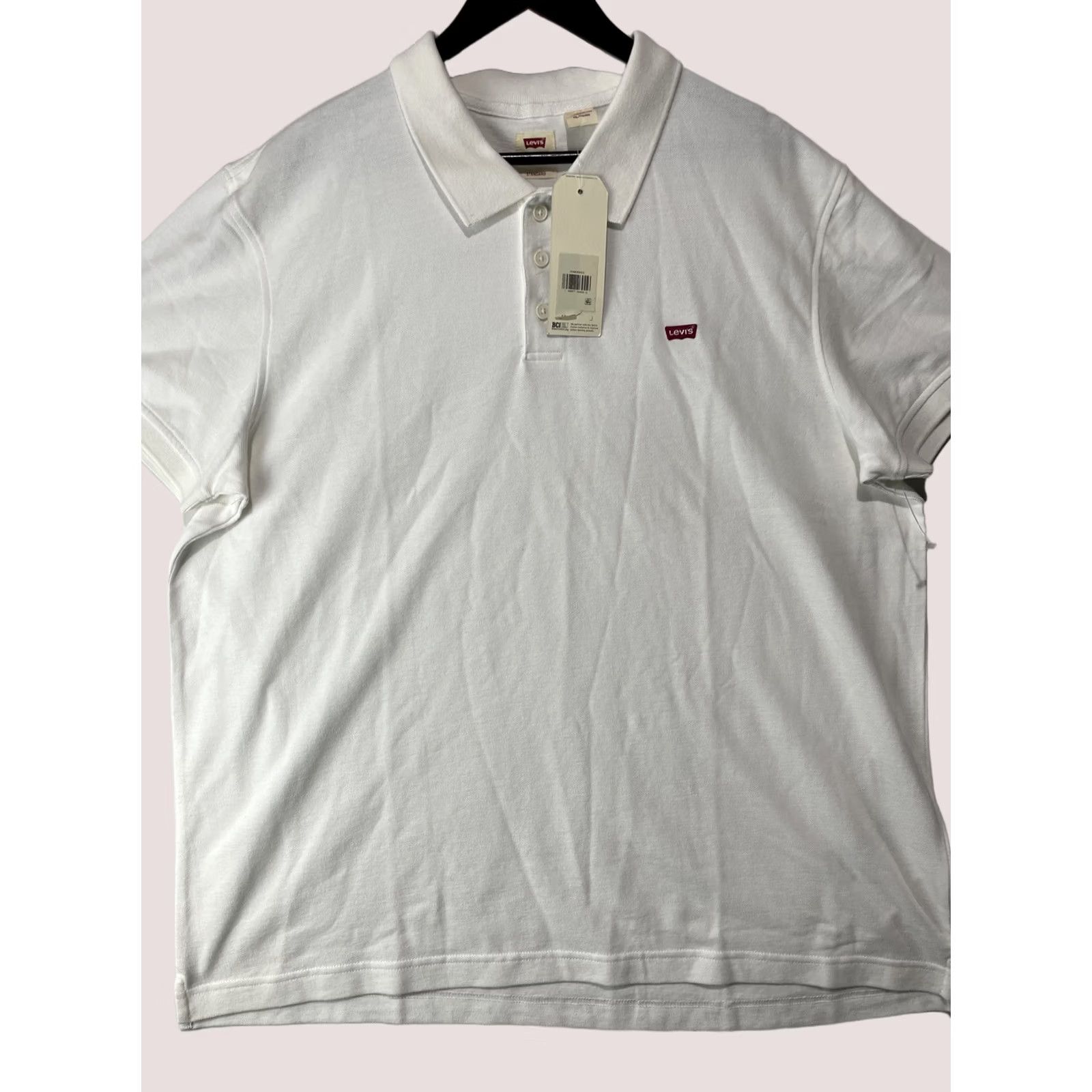 Levi's Levi's Polo Shirt Mens 2XL White Collared Button Up Short Sleeve Logo Knit Shirt Size US XXL / EU 58 / 5 - 1 Thumbnail
