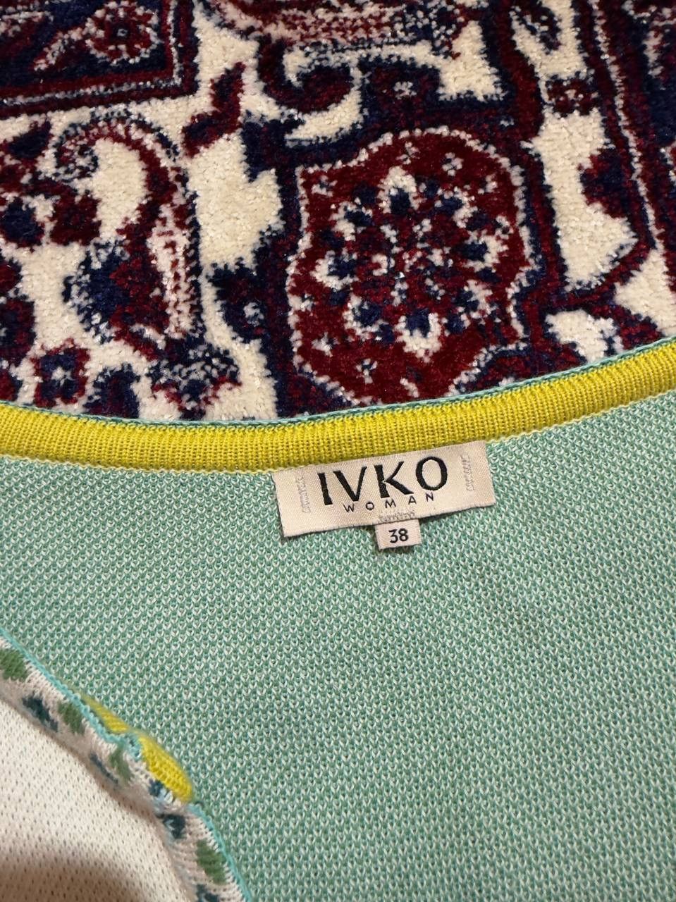 Other IVKO Floral Jacquard & Embroidered Knit Cardigan - Size 38 Size S / US 4 / IT 40 - 3 Thumbnail
