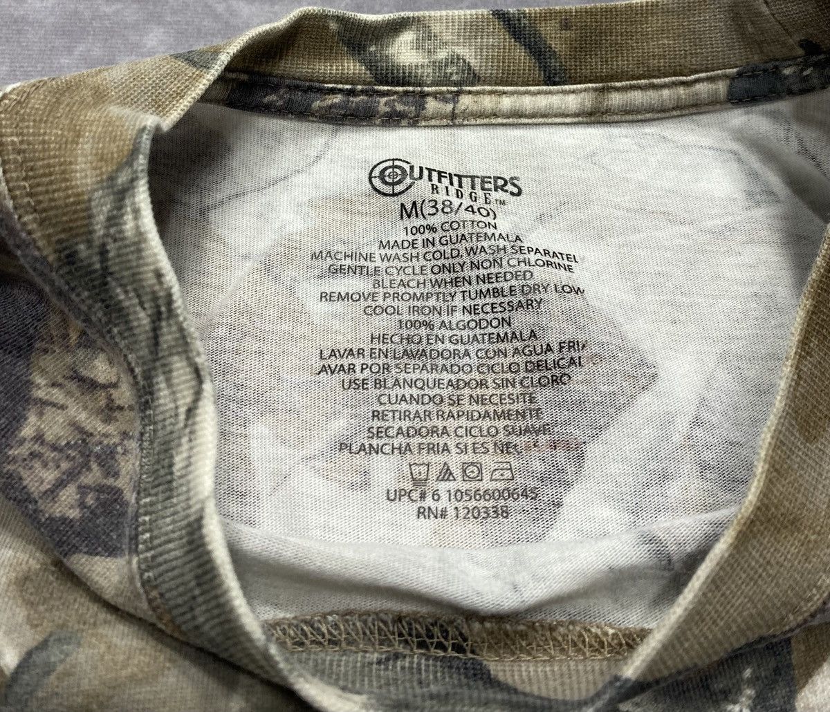 Vintage 90’s Vintage Outfitters Ridge Fusion 3D Camo Pocket T-Shirt Size US M / EU 48-50 / 2 - 3 Thumbnail
