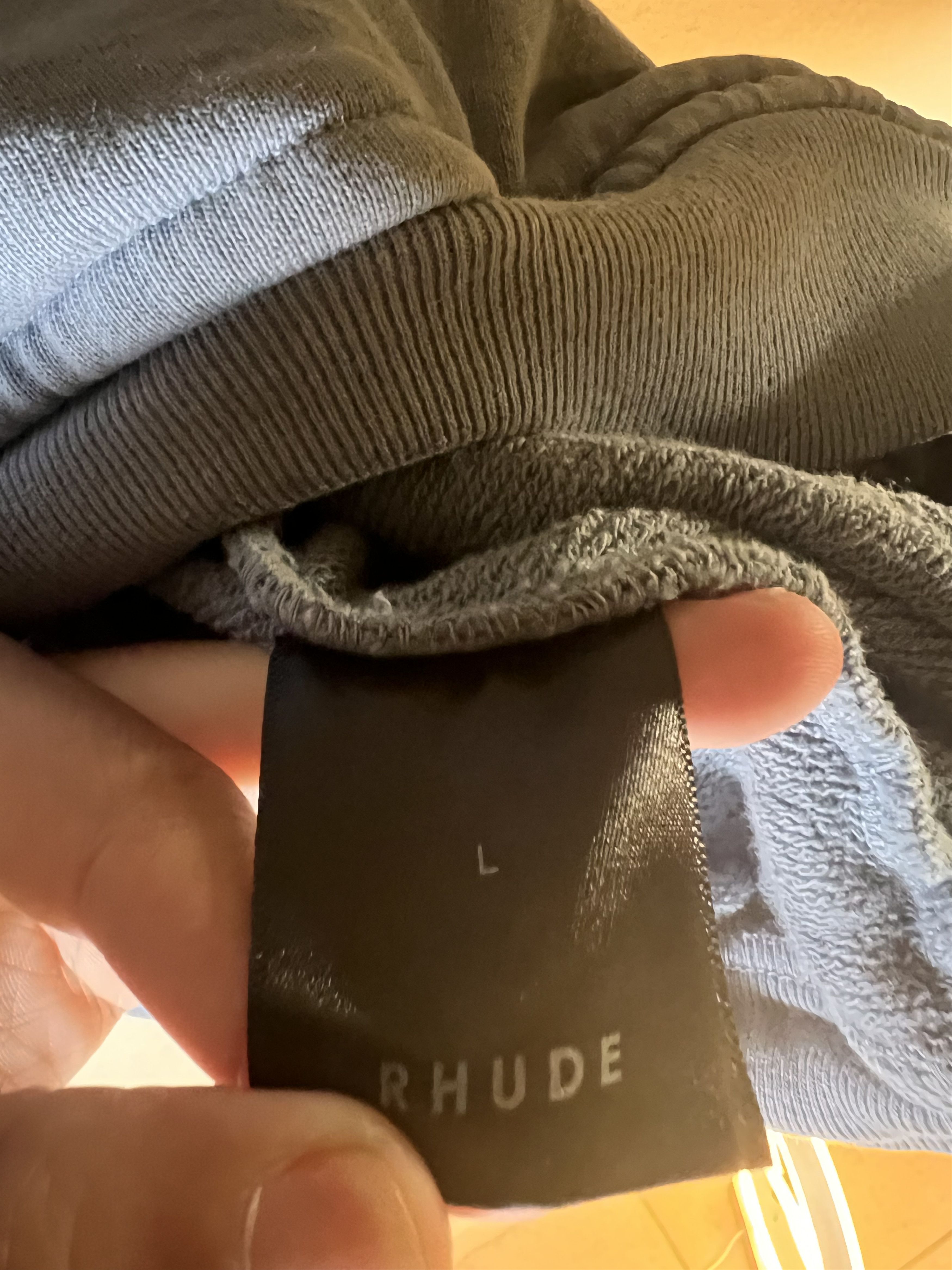 Rhude Rhude Men's US L Embroidered Quarter Zip Sweater Blue Size US L / EU 52-54 / 3 - 9 Thumbnail