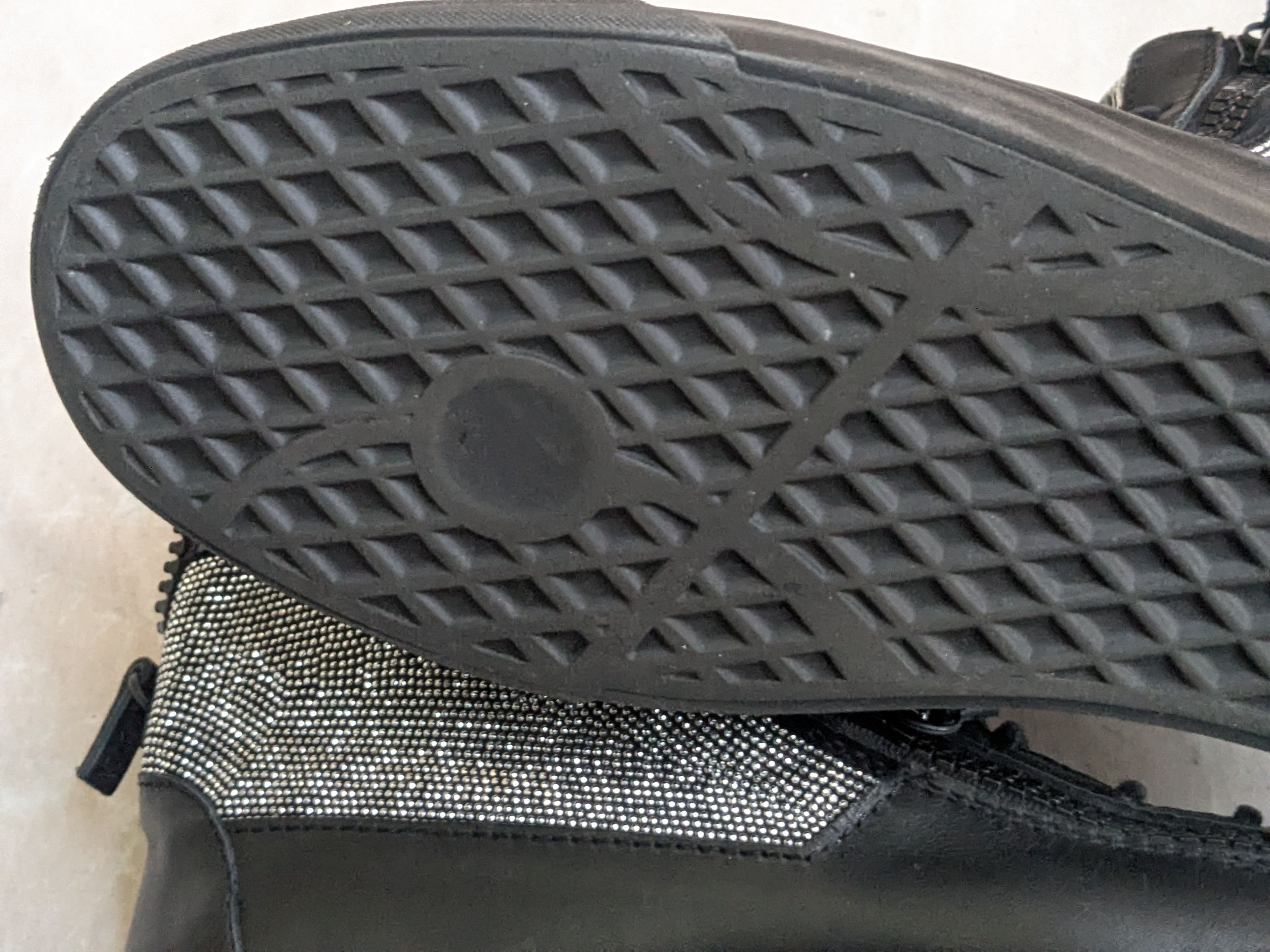Giuseppe Zanotti Giuseppe Zanotti High Top Sneakers Black Silver 12 45 Size US 12 / EU 45 - 16 Thumbnail