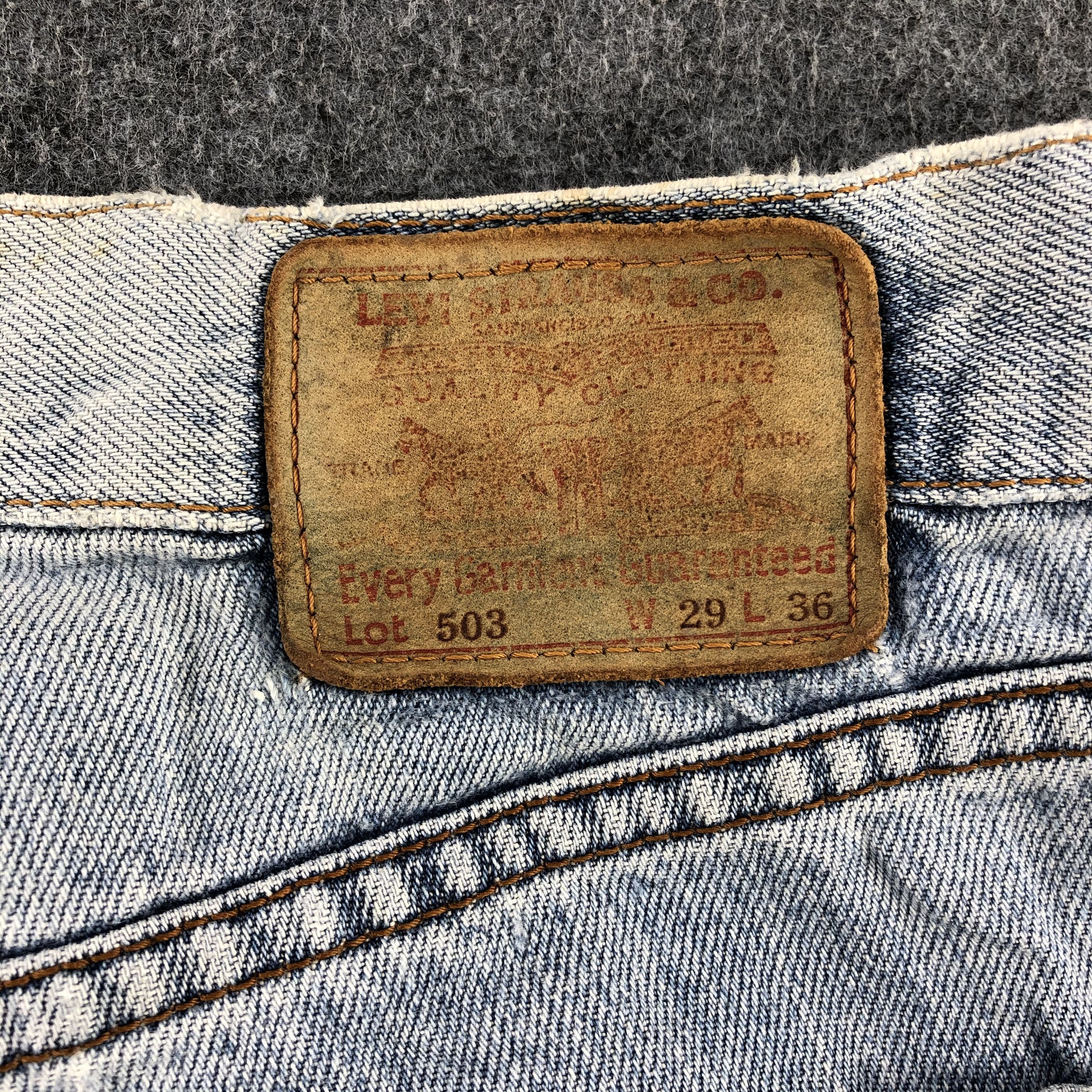 Levi's × Vintage Vintage 90s Light Wash Levis 503 Jeans-JM2028 Size US 31 - 6 Thumbnail