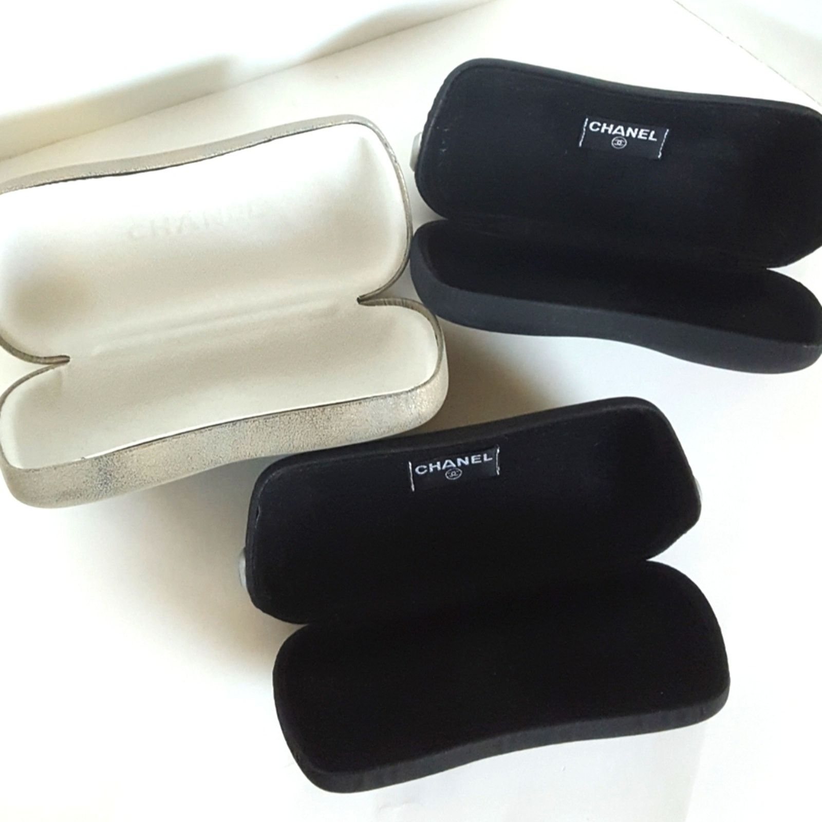Chanel CHANEL (3) Lot Bundle Sunglasses Cases 🎀 Three Chanel Cases Size ONE SIZE - 3 Thumbnail