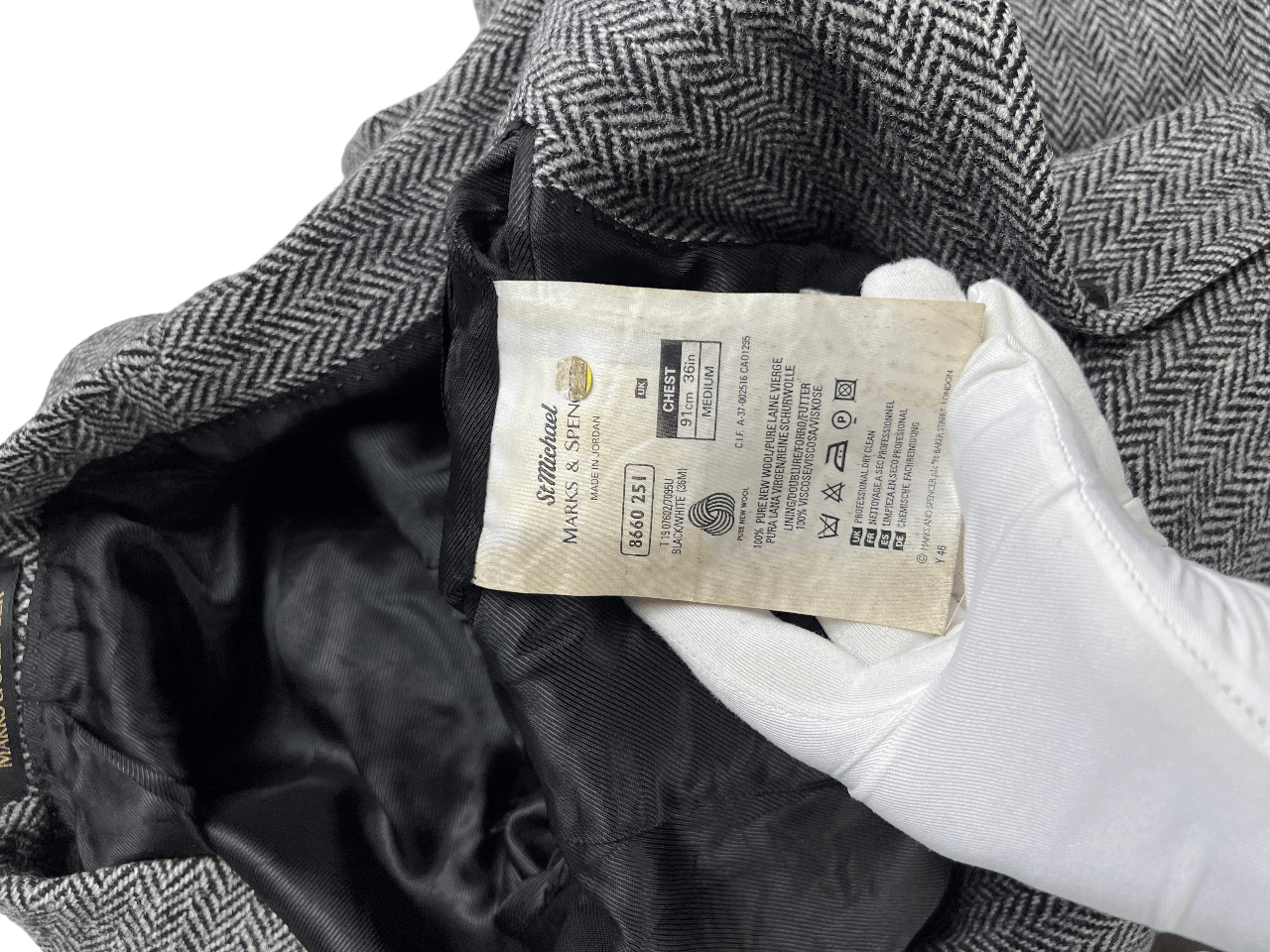 Harris Tweed × Vintage Vintage Harris Tweed Wool Blazer S Size 42S - 6 Thumbnail