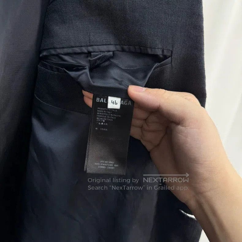 Balenciaga Balenciaga Black Wool Blazer Jacket. Size US XL / EU 56 / 4 - 6 Thumbnail