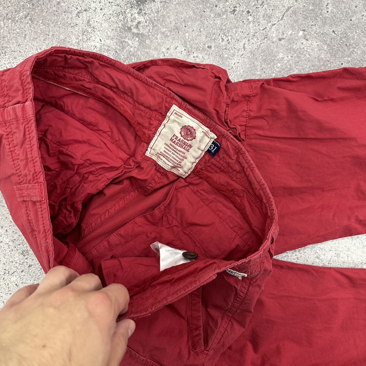 Franklin & Marshall Vintage 00s Franklin & Marshall cargo red pants jeans y2k og Size US 31 - 10 Thumbnail