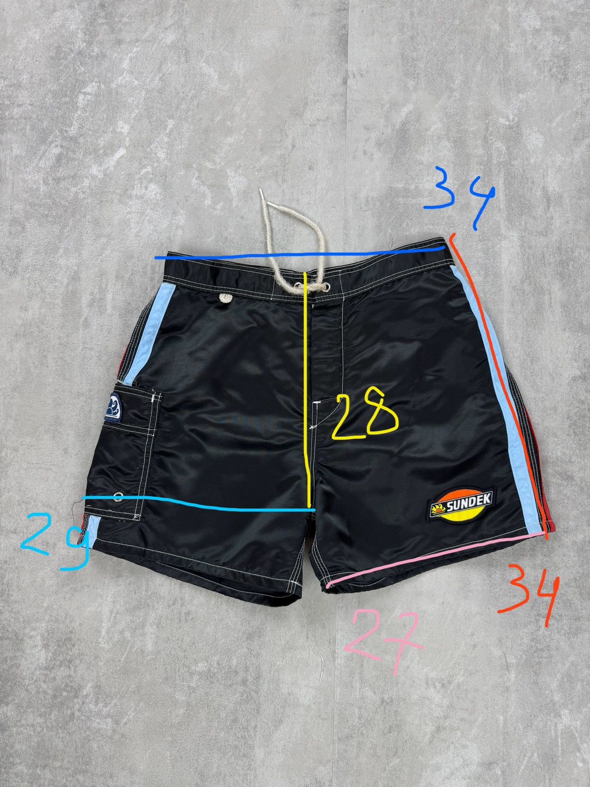 Other SUNDEK Vintage Swimming Shorts Vintage Nylon Made In USA Size US 27 - 10 Thumbnail