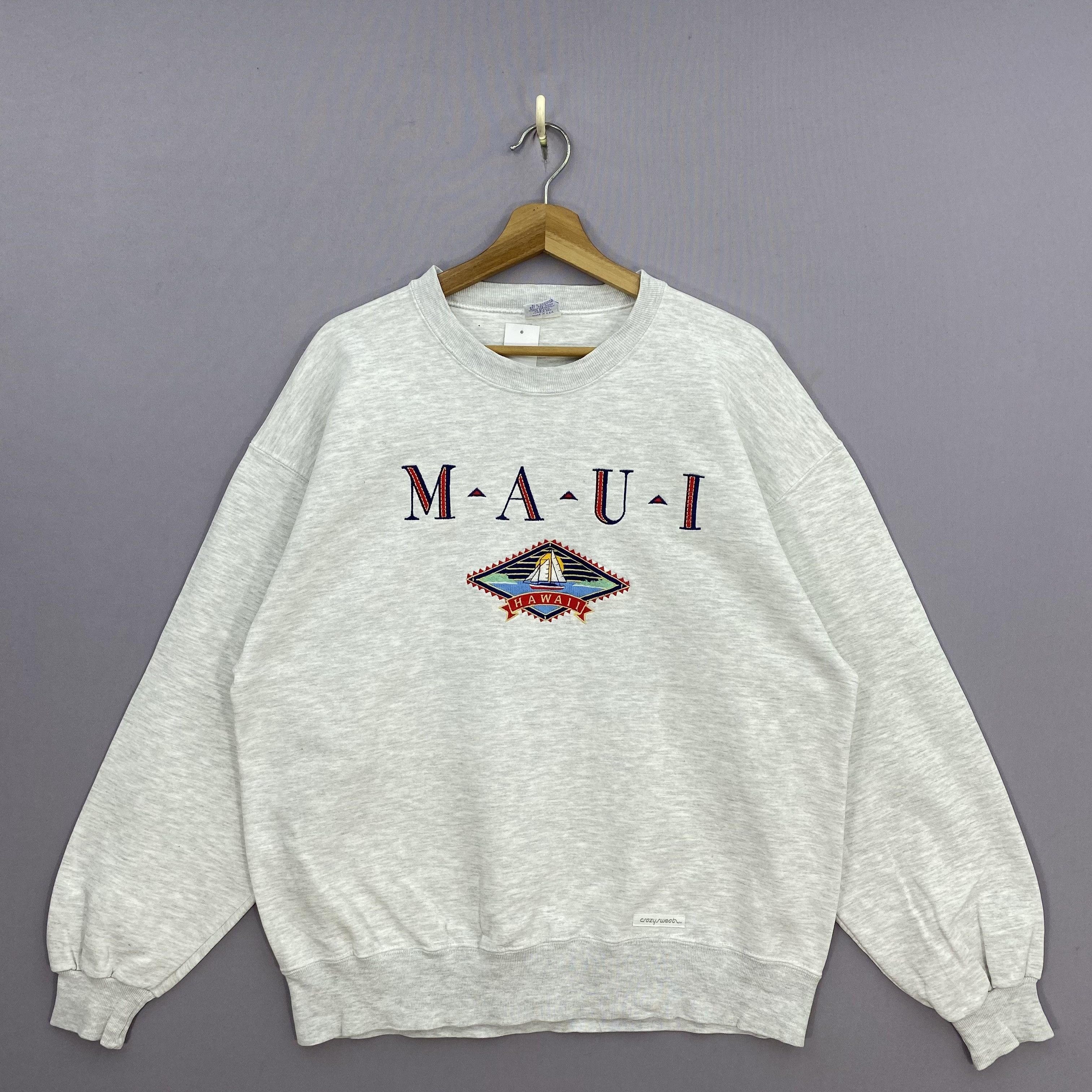 Vintage Vintage 90s Crazy Shirt Maui Hawaii Jumper Sailboat Sweater Size US L / EU 52-54 / 3 - 2 Thumbnail