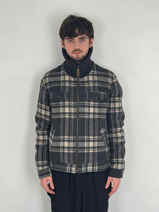 Dolce & Gabbana 2000s Dolce & Gabbana Grey Checkered Wool Jacket Size US M / EU 48-50 / 2 - 2 Thumbnail