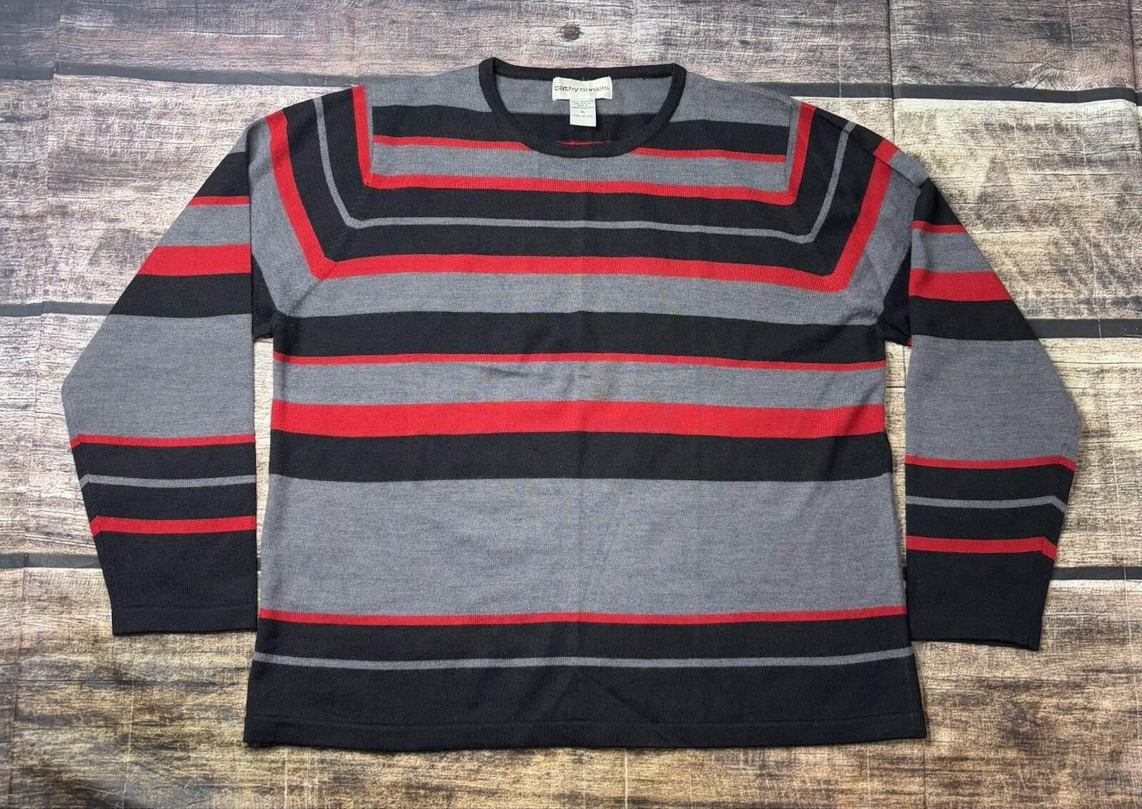 Other Cathy Daniels Cashmere Sweater Women's XL Striped Size XL / US 12-14 / IT 48-50 - 1 Thumbnail