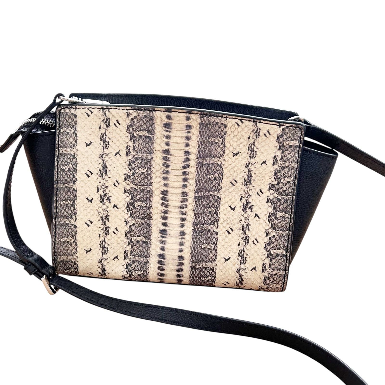 Michael Kors Michael Kors Selma Snakeskin Print Crossbody Size ONE SIZE - 2 Thumbnail