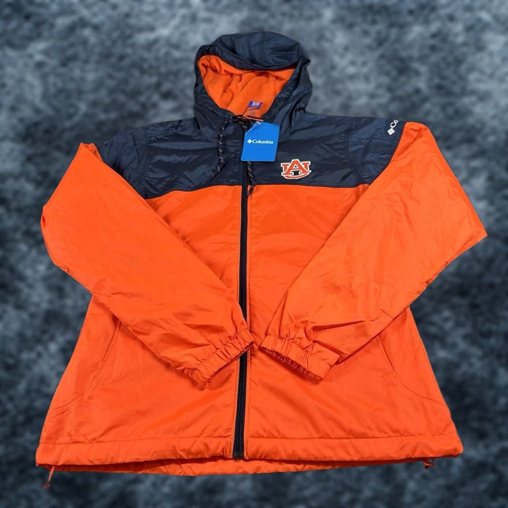 Vintage Columbia Windbreaker Jacket Womens XS Orange Full Zip NEW Size XS / US 0-2 / IT 36-38 - 1 Thumbnail