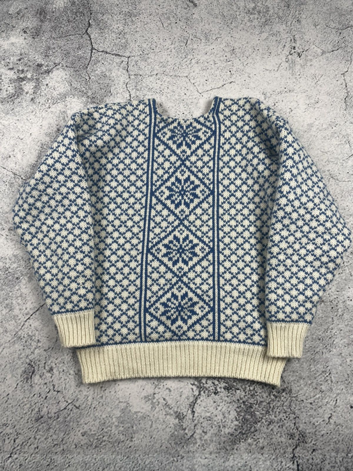 Other Devold XL 100% Merino Wool Sweater – Blue Old Money Cozy EGV Size US XL / EU 56 / 4 - 2 Thumbnail