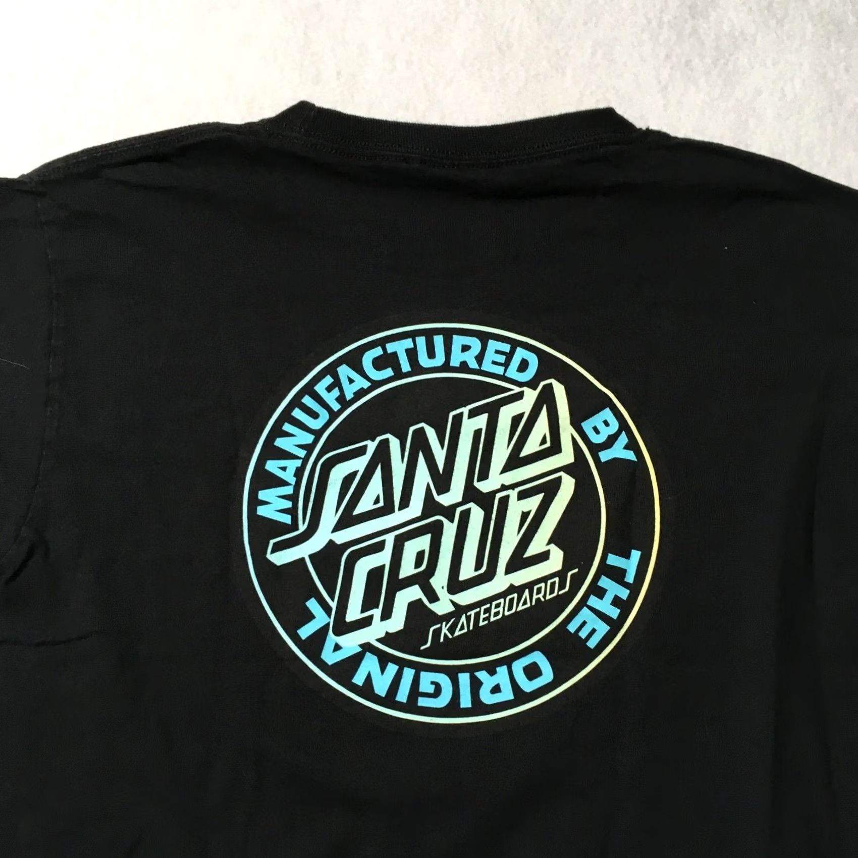 Vintage Santa Cruz Mens Shirt Black Medium Short Sleeve Shirt M Black Graphic Print California Mens Size US M / EU 48-50 / 2 - 8 Thumbnail