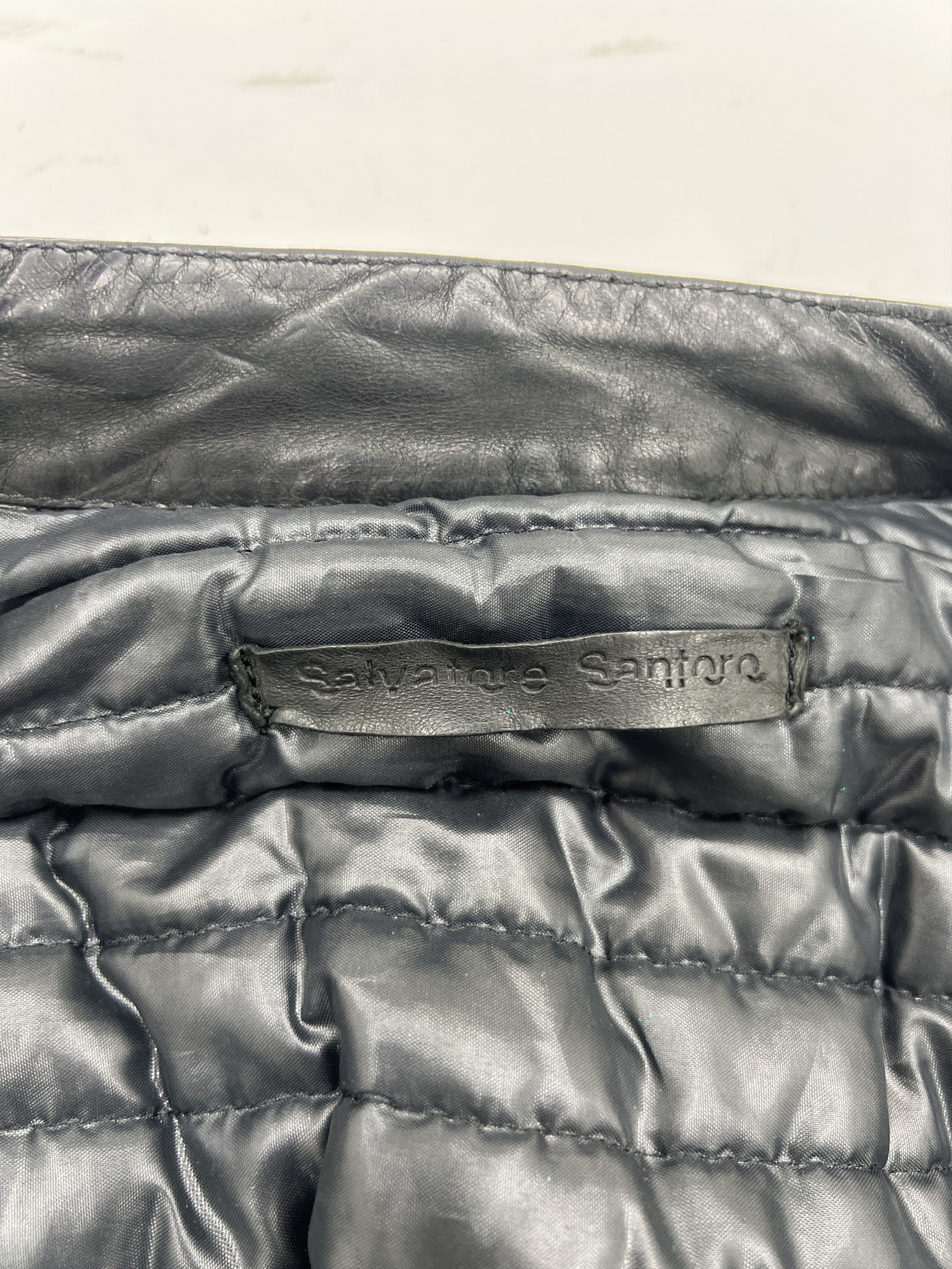 Salvatore Santoro Salvatore Santoro Lamb Skin Padded Leather Jacket Size XS / US 0-2 / IT 36-38 - 4 Thumbnail