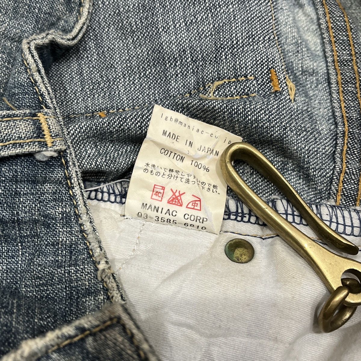 Le Grande Bleu (L.G.B.) 2000s L.G.B. If Six Was Nine Distressed Cut Denim Size US 30 / EU 46 - 6 Thumbnail