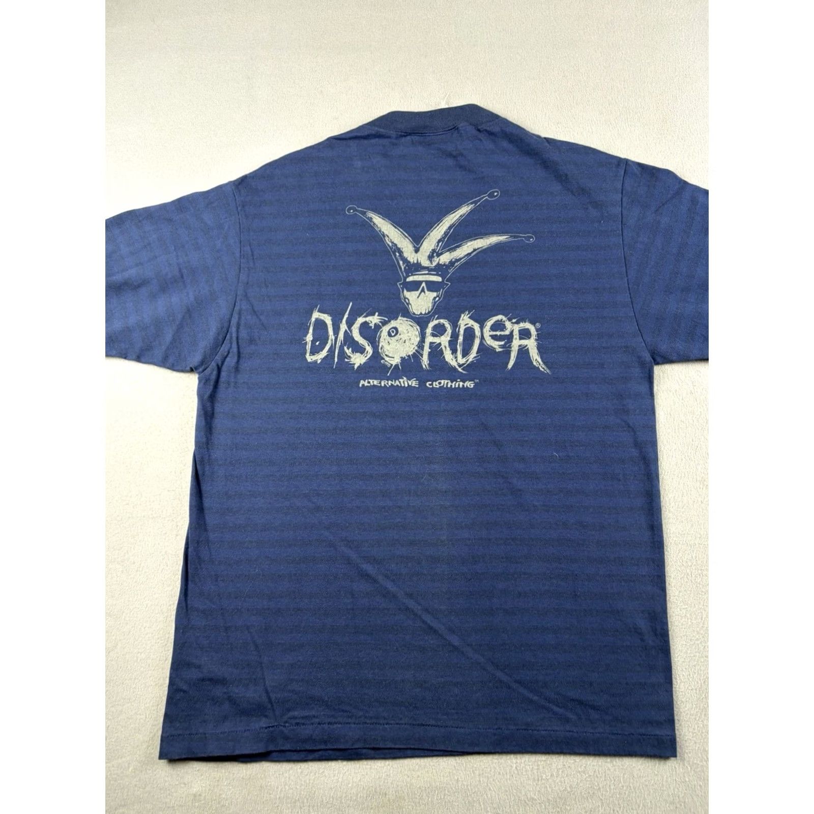 Vintage VINTAGE Disorder Alternative Clothing Shirt Long Sleeve Surf Skate 90s Men M Blue Crew Neck Solid Unbranded T-Shirt Size US M / EU 48-50 / 2 - 4 Thumbnail