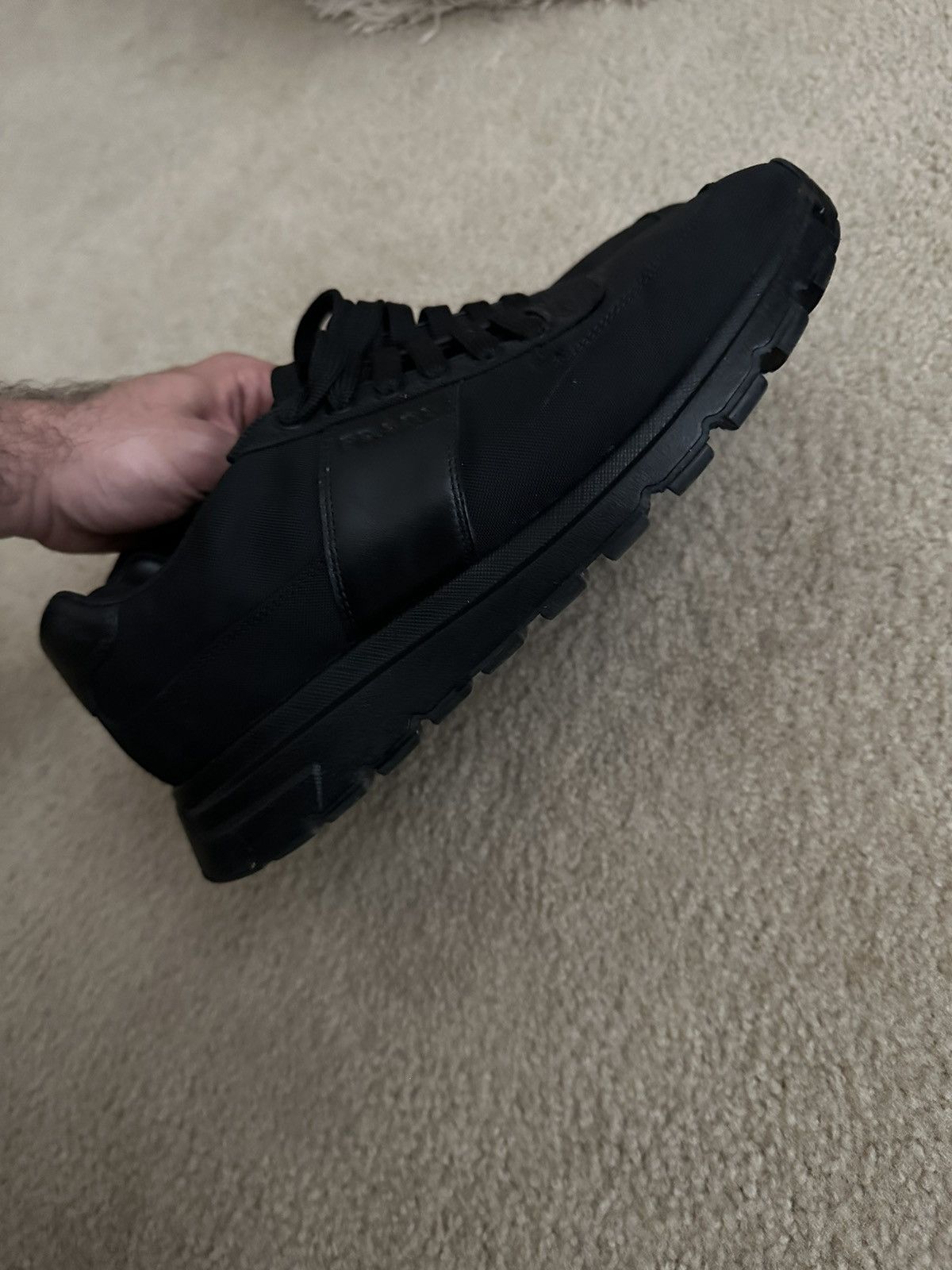 Prada PRADA Nylon TECH Black Trainers 2EG 350 Men Size US 9.5 / EU 42-43 - 10 Thumbnail