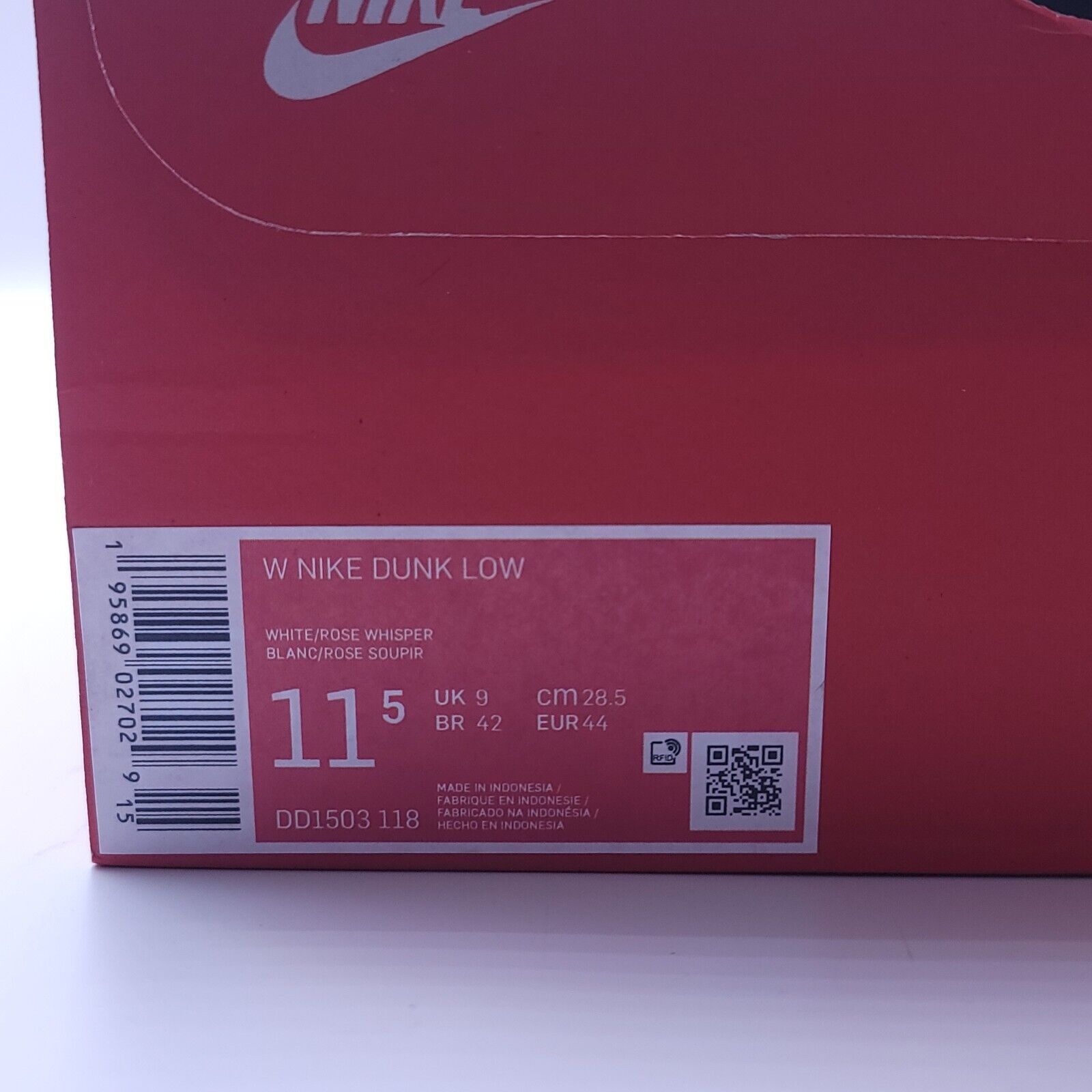 Nike Nike Dunk Low Shoe Womens Size 11.5 DD1503-118 Rose Whisper Size US 11.5 / IT 41.5 - 10 Thumbnail