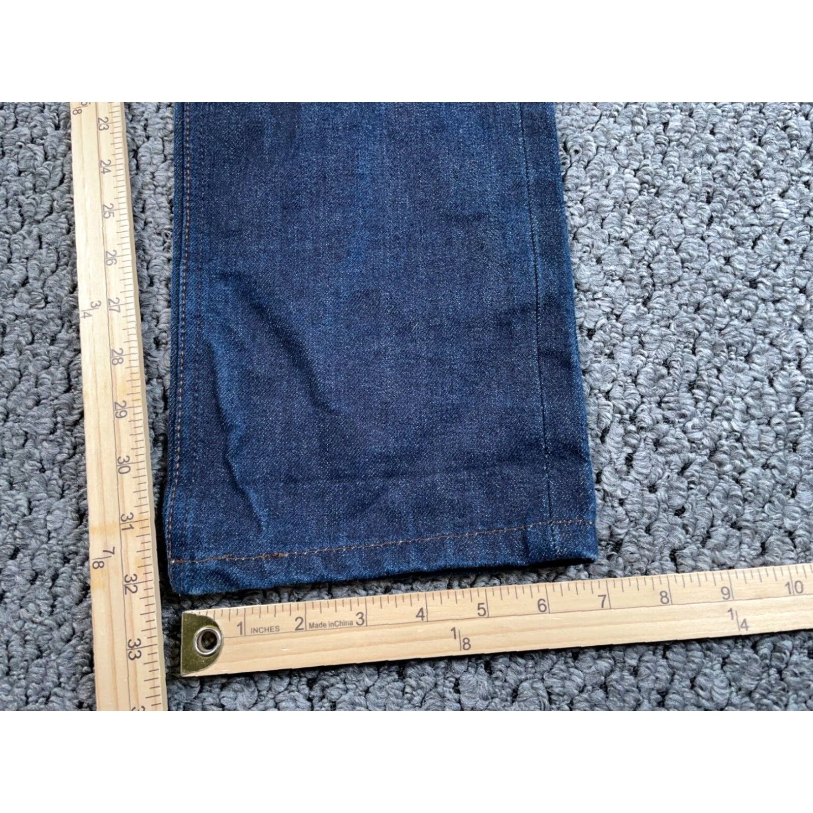 The Unbranded Brand VINTAGE The Unbranded UB101 Skinny Jeans Men's 30 Dark Blue Denim Selvedge 5-Pocket 32 Inseam Adult Mens Skinny Fit Size US 30 / EU 46 - 6 Thumbnail