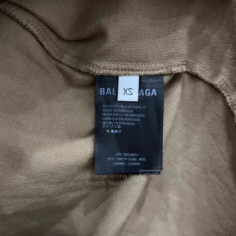 Balenciaga Balenciaga Brown Wheat Logo Printed Short Sleeve Size US XS / EU 42 / 0 - 5 Thumbnail