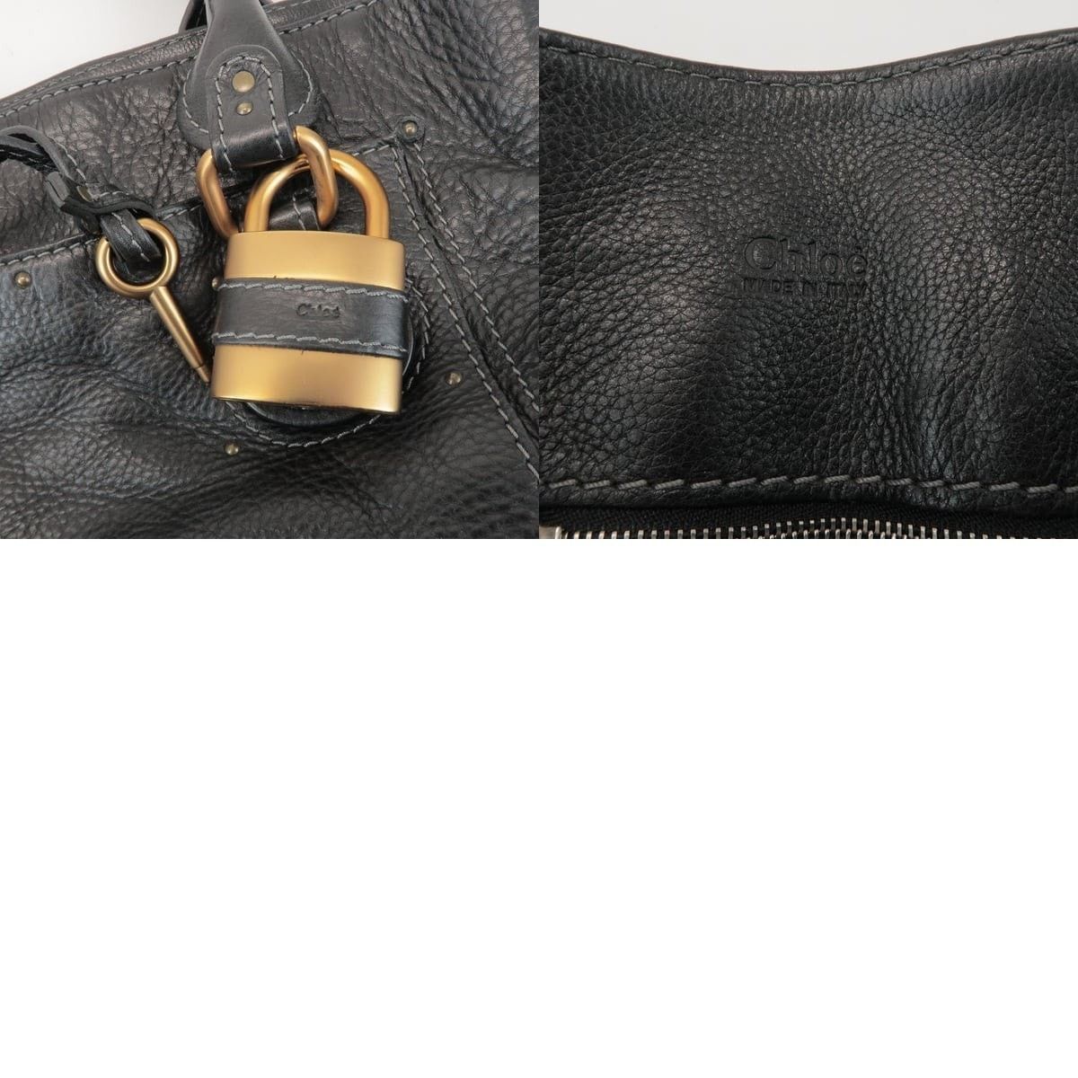 Chloe Chloe Paddington Calfskin Satchel Black Size ONE SIZE - 8 Thumbnail