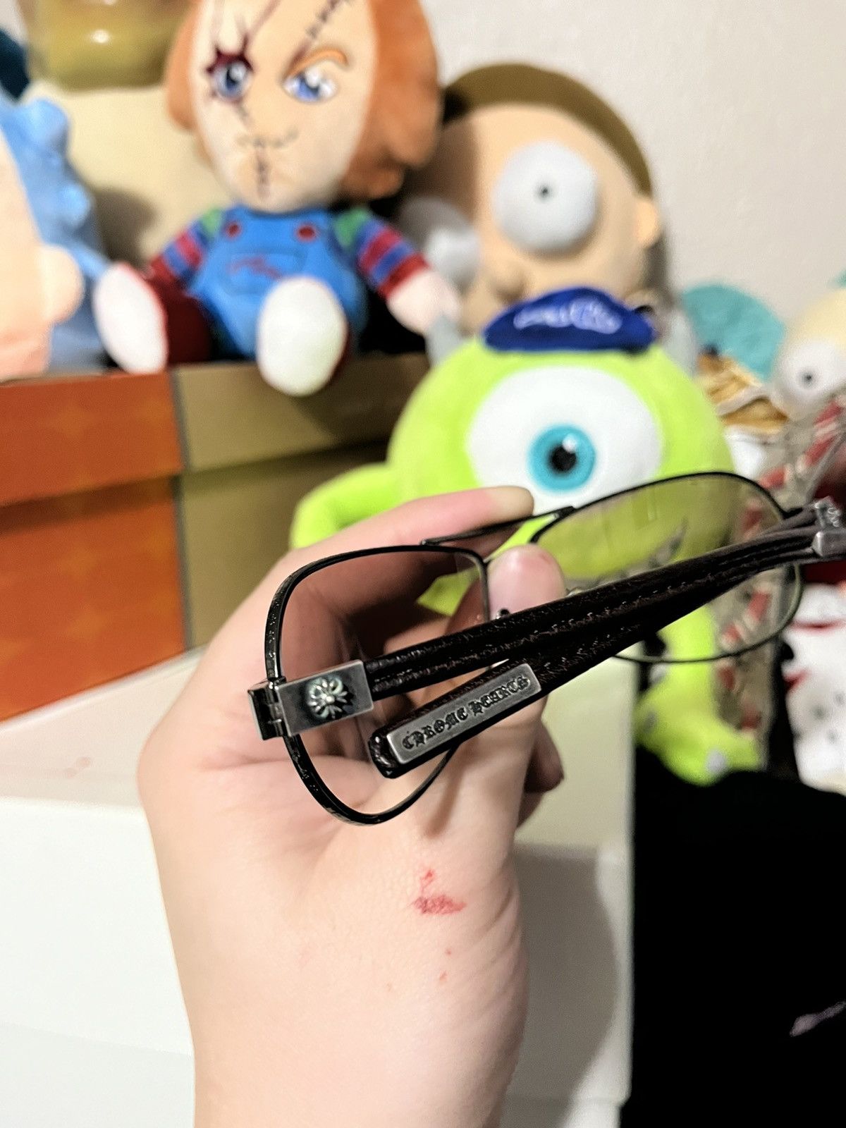 Chrome Hearts × Designer Chrome hearts red riot vintage sunglasses Size ONE SIZE - 3 Thumbnail