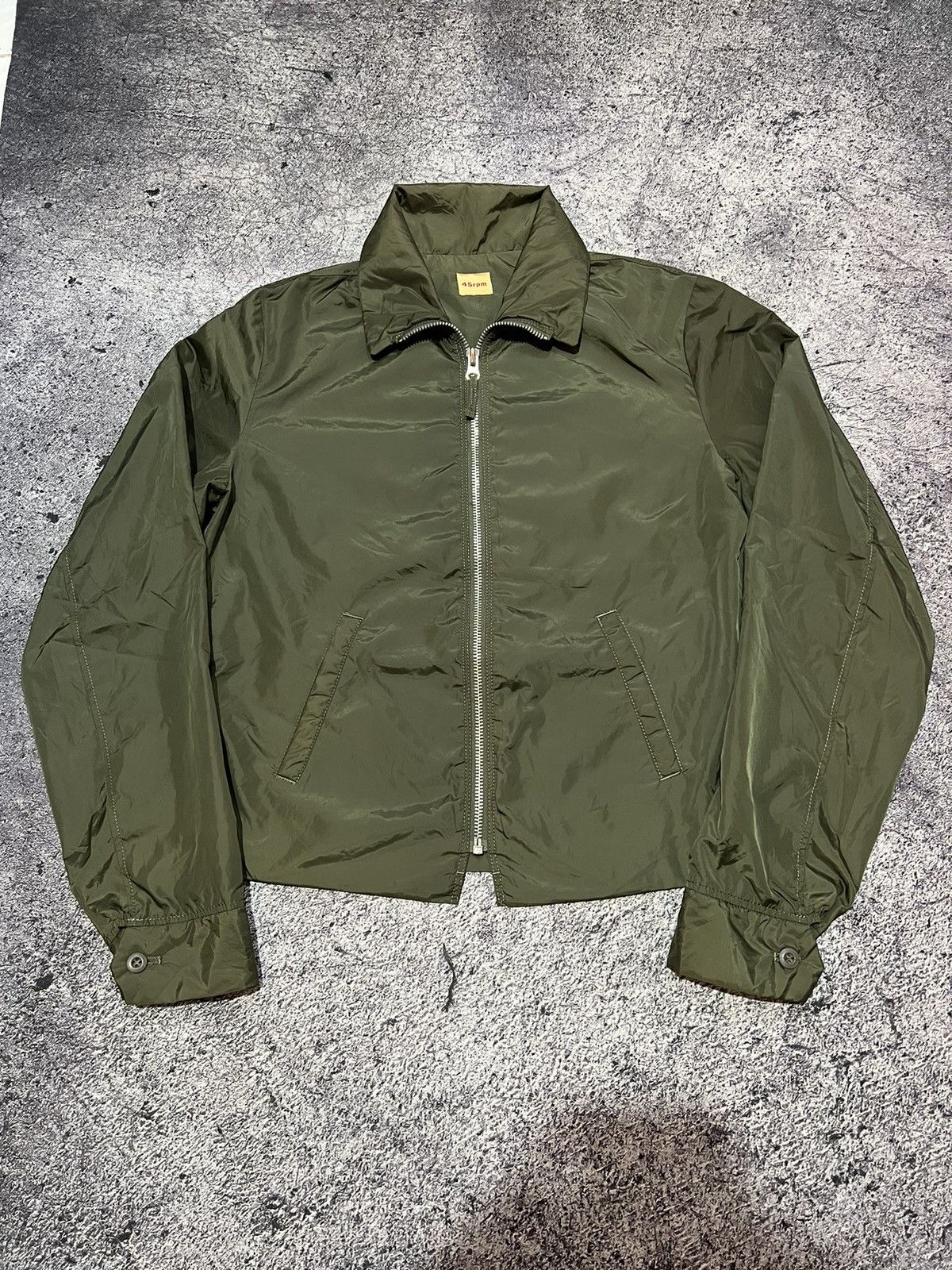 2000s 45 RPM Flying Military Nylon Jacket y2k Lgb