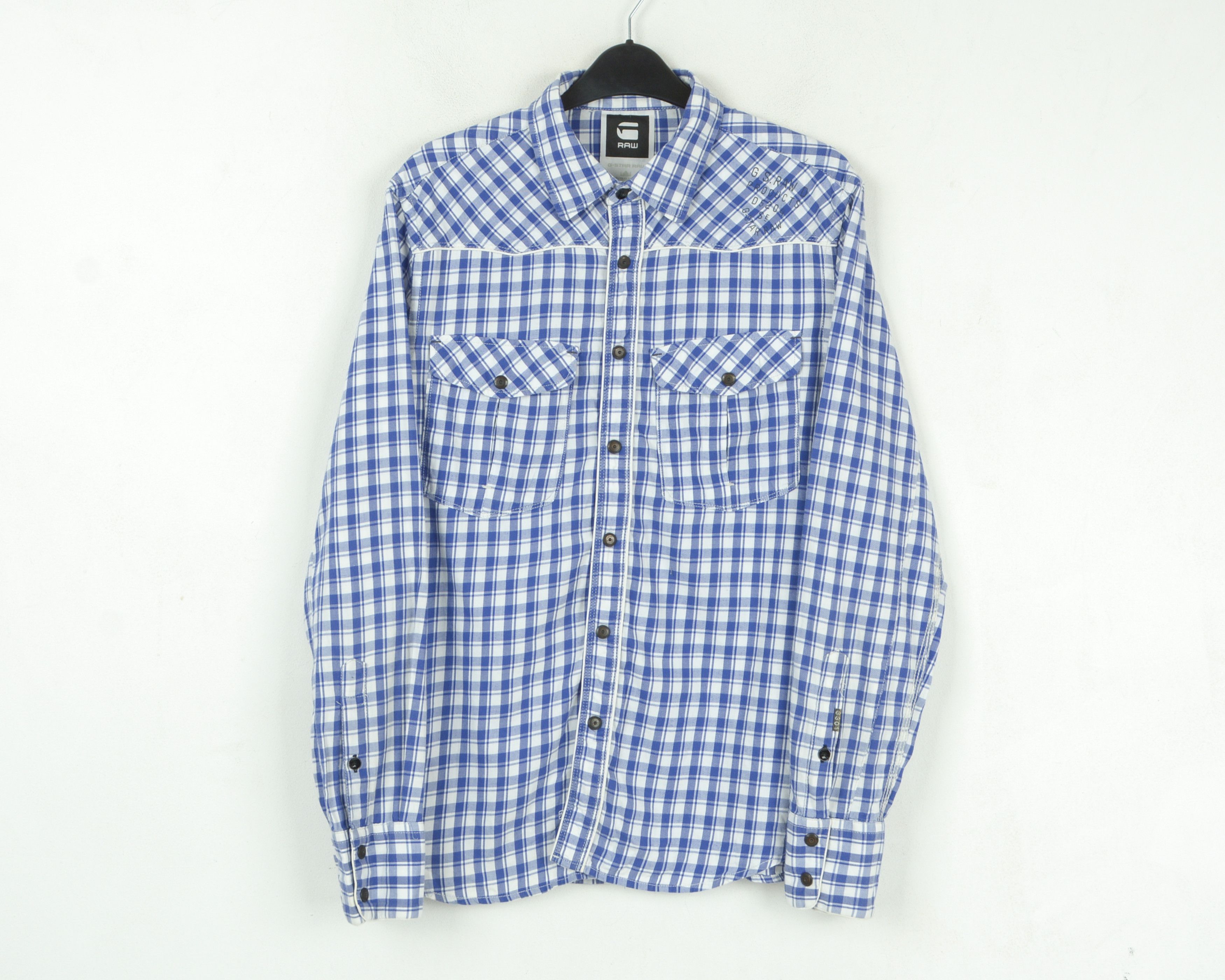 G-Star G STAR Johny Western Shirt L Casual Long Sleeve Check Plaid Size US L / EU 52-54 / 3 - 1 Thumbnail