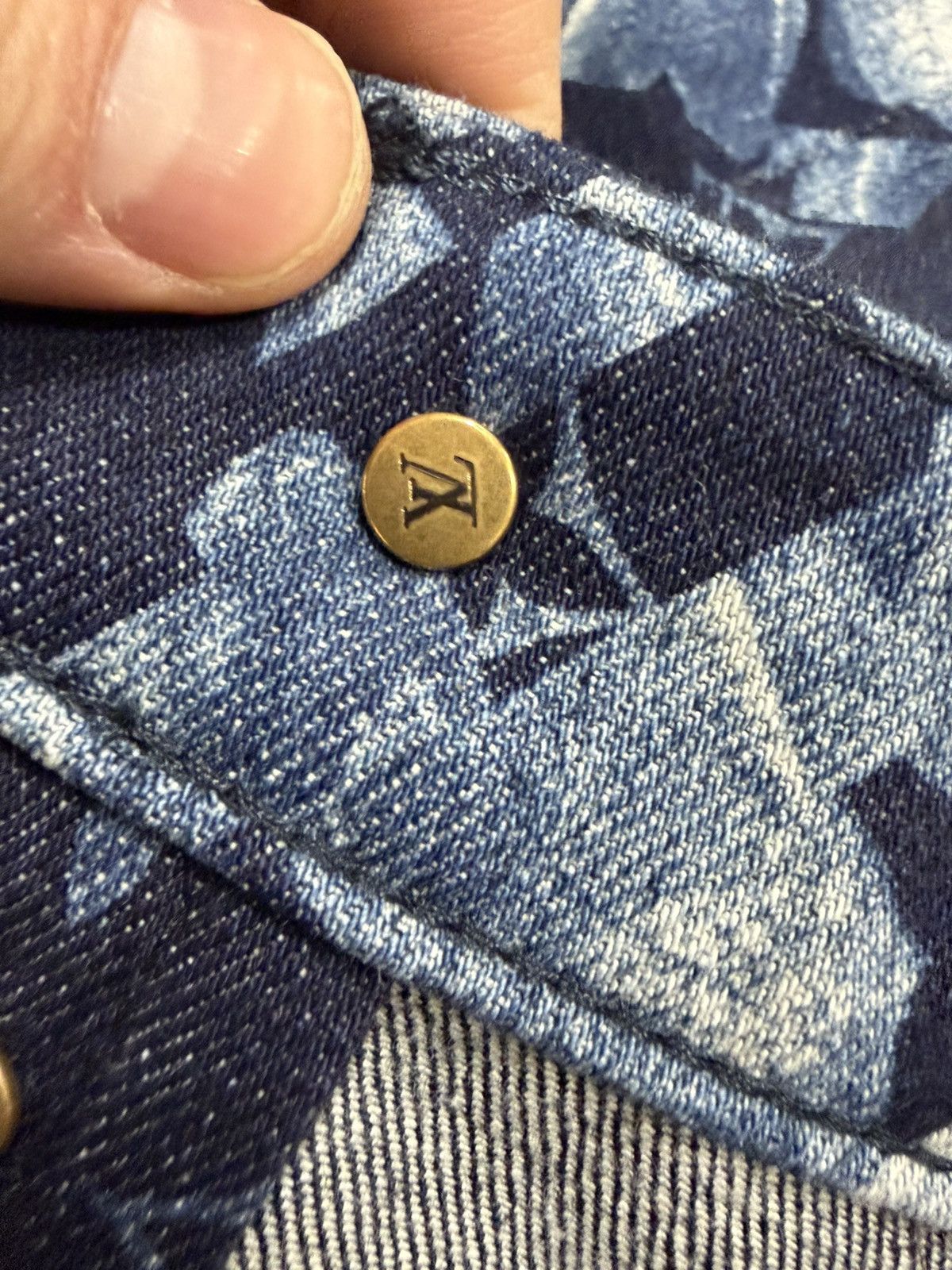 Louis Vuitton Louis Vuitton Monogram Printed Jeans NEW 2300$ Size US 33 - 10 Thumbnail