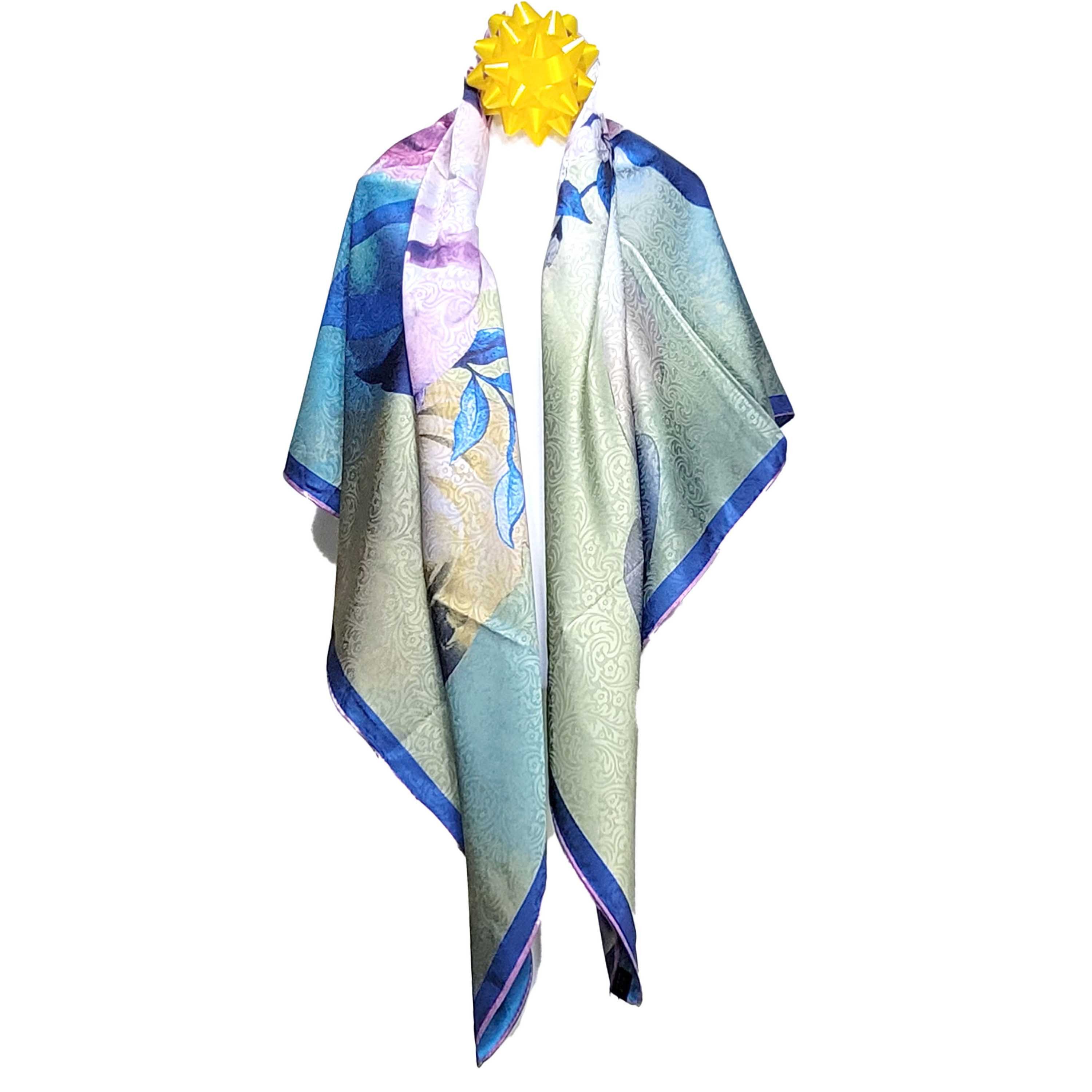 Other NWT Double Sided Silk Scarf 52"x52" Large Square Wrap 3243 Size ONE SIZE - 10 Thumbnail