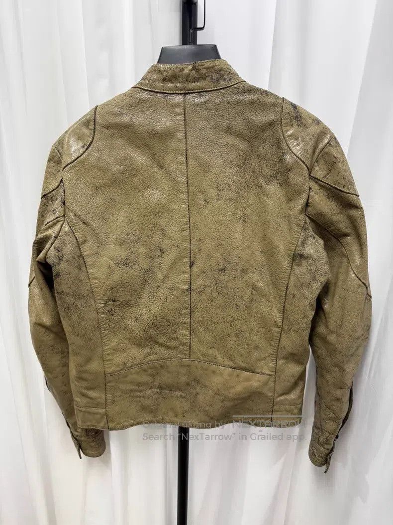 Maison Margiela Maison Margiela Leather Brushed Cracked Effect Biker Jack Size US M / EU 48-50 / 2 - 8 Thumbnail