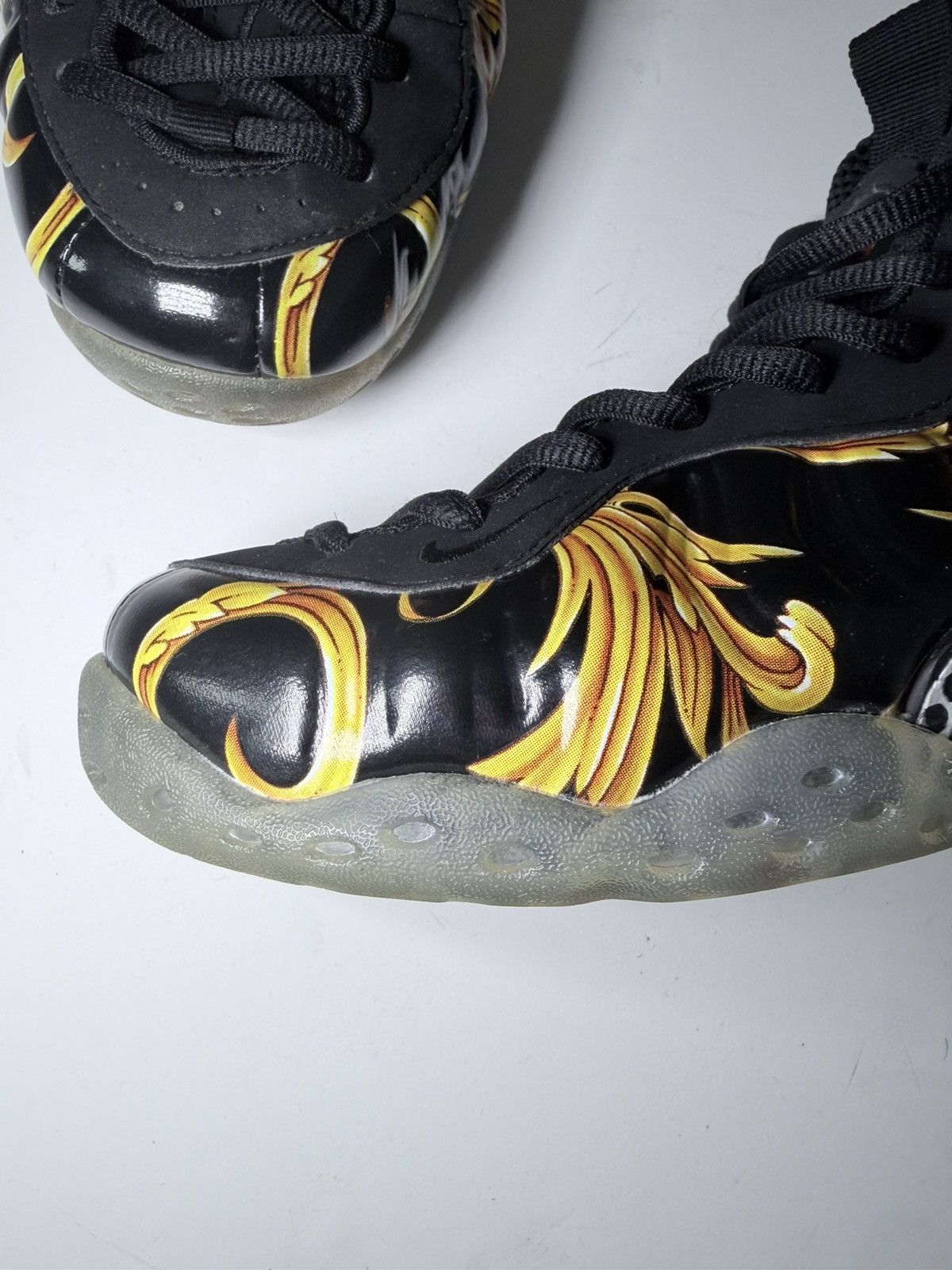 Nike × Supreme Supreme x Nike Air Foamposite One SP Black 652792 001 Size US 8.5 / EU 41-42 - 8 Thumbnail