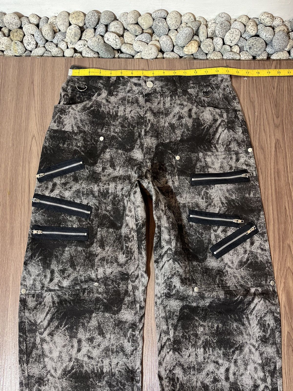 If Six Was Nine × Japanese Brand × Seditionaries Japanese Slash Number Punk Multizipper Washed Pants Size US 30 / EU 46 - 11 Thumbnail