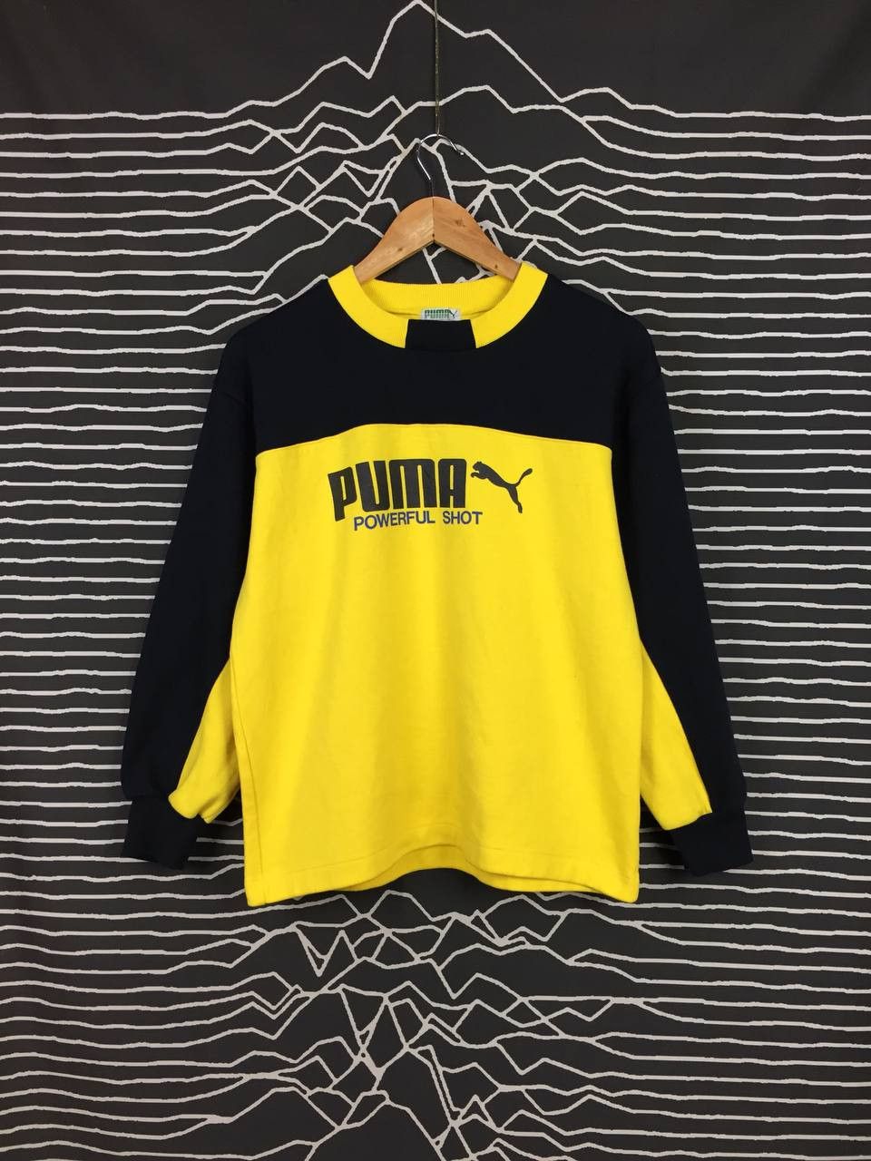 Puma × Vintage Vtg Puma Powerful Shot Cut & Sewn Sweatshirt Size 160 Size US S / EU 44-46 / 1 - 1 Thumbnail