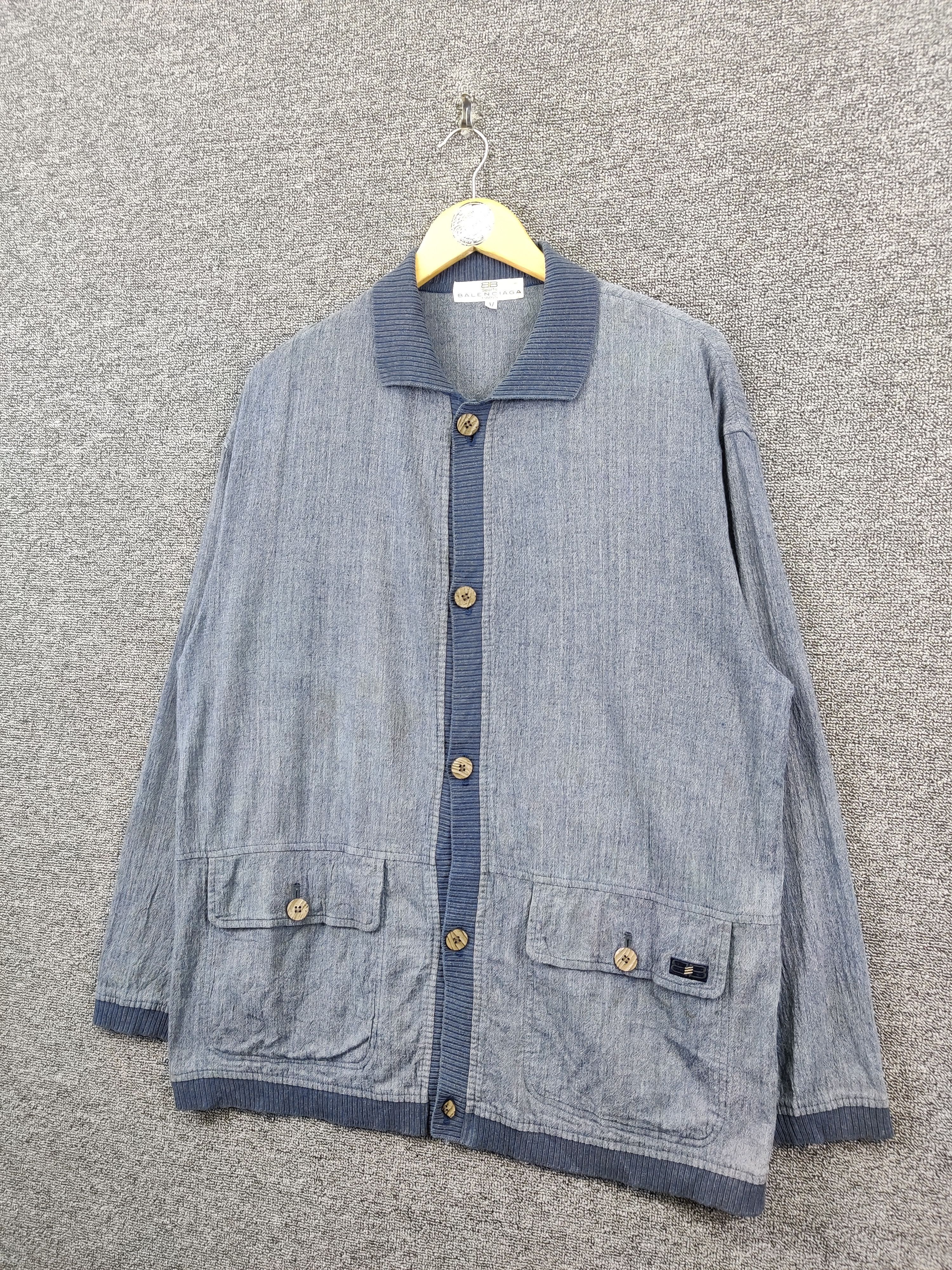 Balenciaga Vintage Balenciaga Paris Cardigan Button Ups Jacket Size US M / EU 48-50 / 2 - 2 Thumbnail
